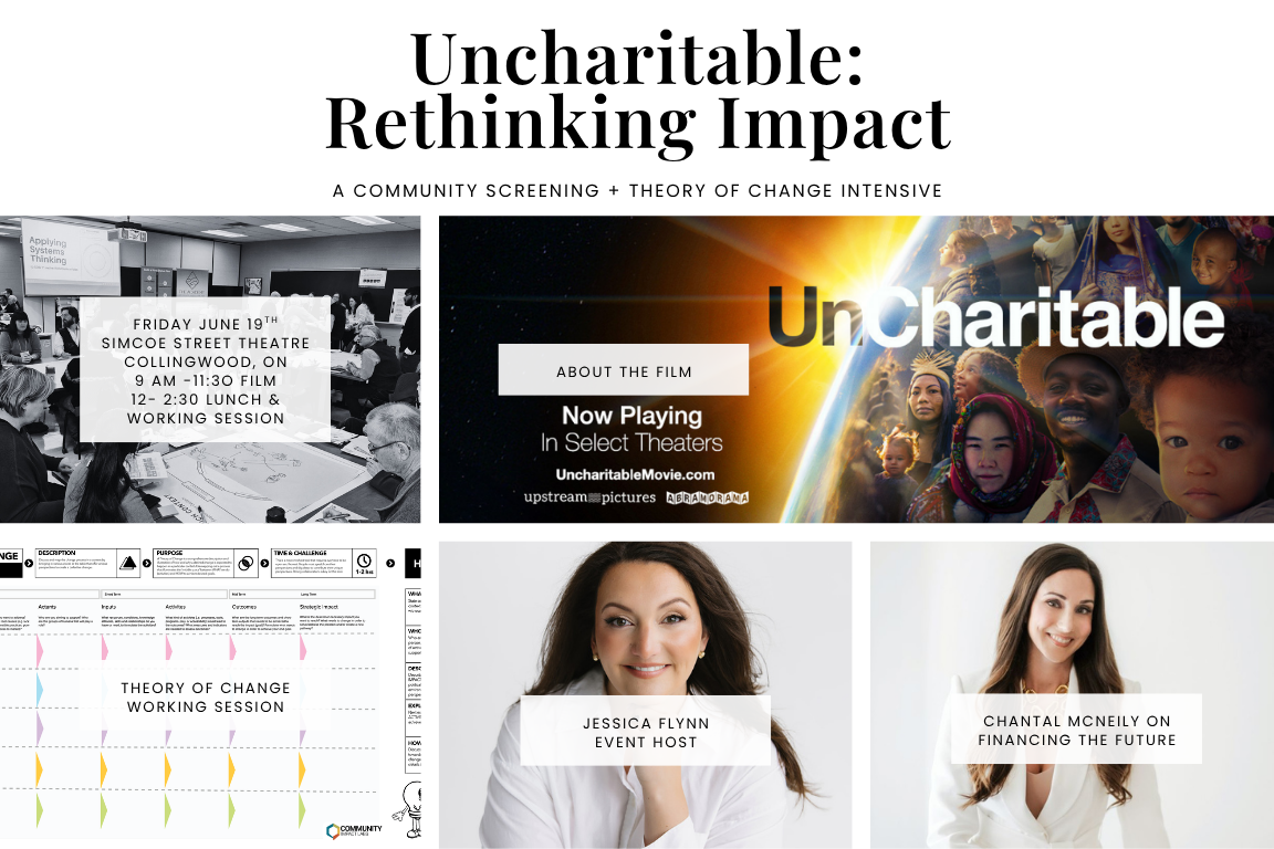 Uncharitable: Rethinking Impact (Film Screening + Theory of Change Workshop $129+hst)