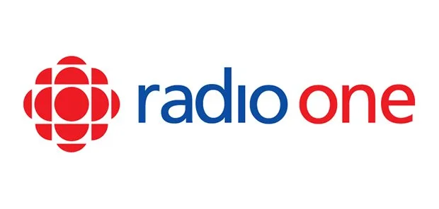 Radio One logo with a red and white abstract symbol and blue and red text