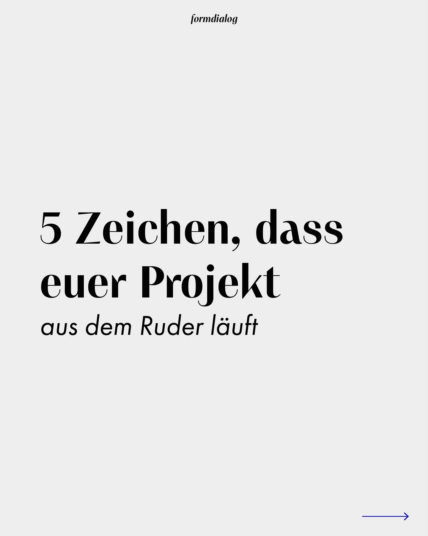 Warum Projekte oft scheitern &ndash; obwohl das Team stark ist.

Gute Entw&uuml;rfe reichen nicht, wenn Zust&auml;ndigkeiten verschwimmen, Entscheidungen zu lange dauern und niemand das Steuer &uuml;bernimmt.

↗ In diesem Carousel:
5 Zeichen, dass eu