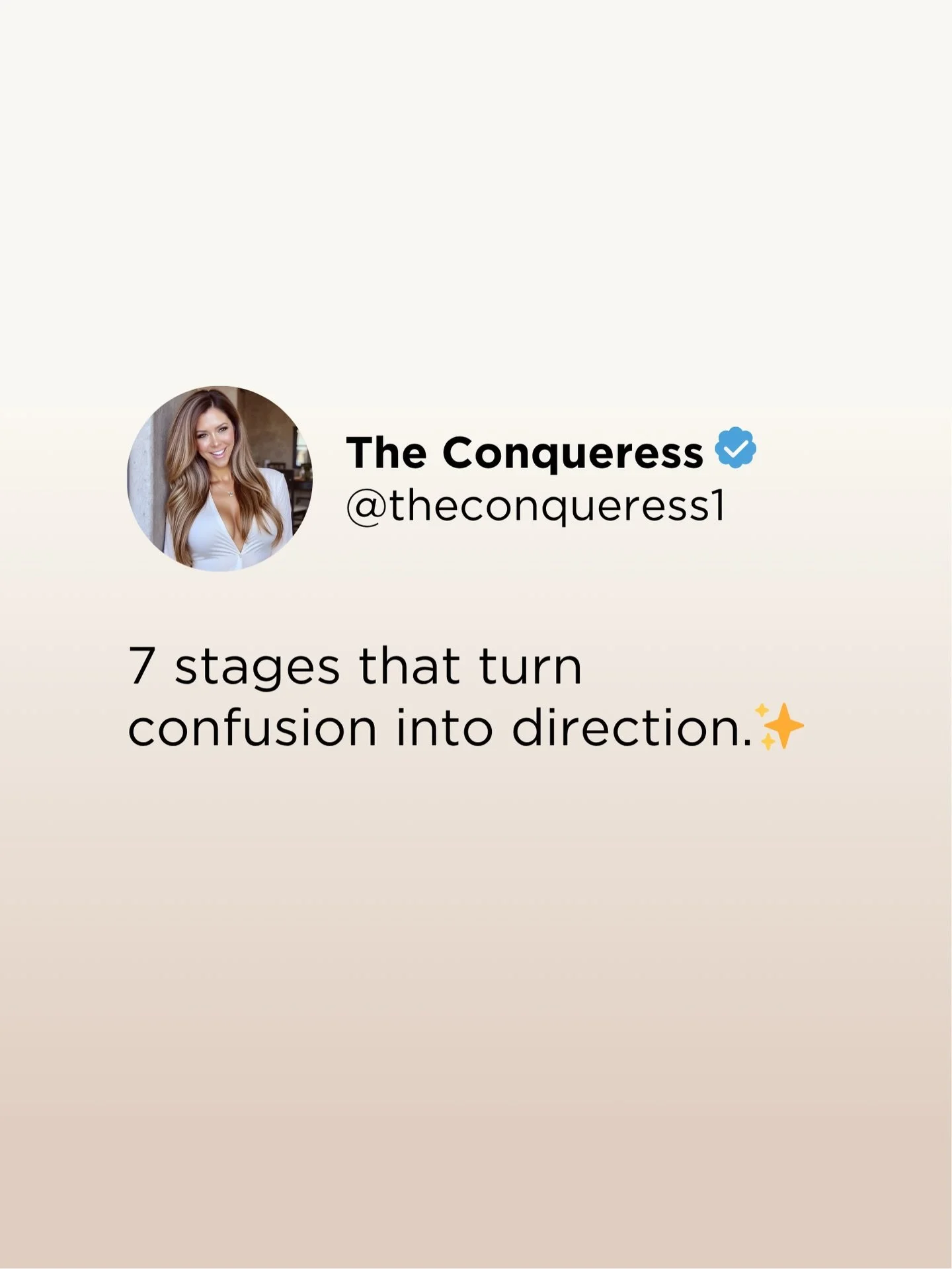 7 stages that turn confusion into direction.✨

Stage 1: Stillness ✨

Sometimes life forces you to slow down. Not as punishment, but as preparation. Clarity can&rsquo;t land in chaos. It needs space to breathe.

Stage 2: Awareness ✨

You begin to noti