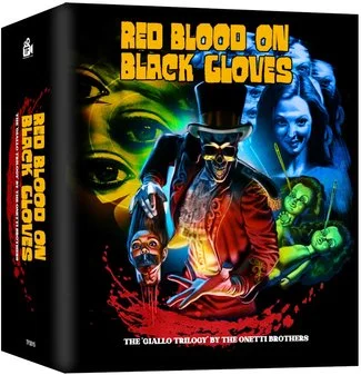 Red Blood on Black Gloves: The Giallo Trilogy by The Onetti Brothers (Treasured Films Blu Ray)