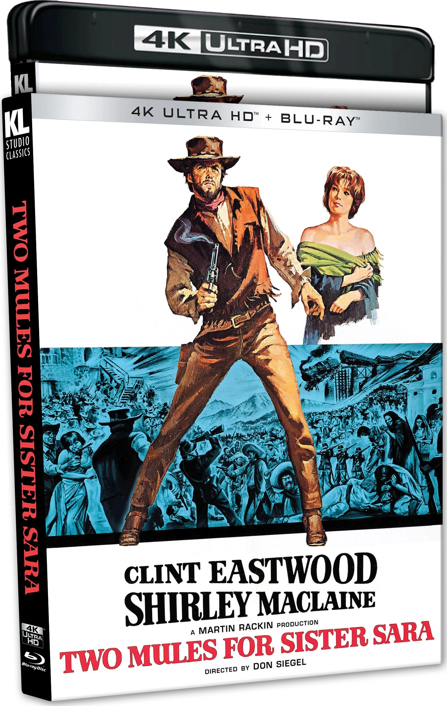 Two Mules For Sister Sara (Kino Lorber 4K UHD + Blu Ray) w/slip