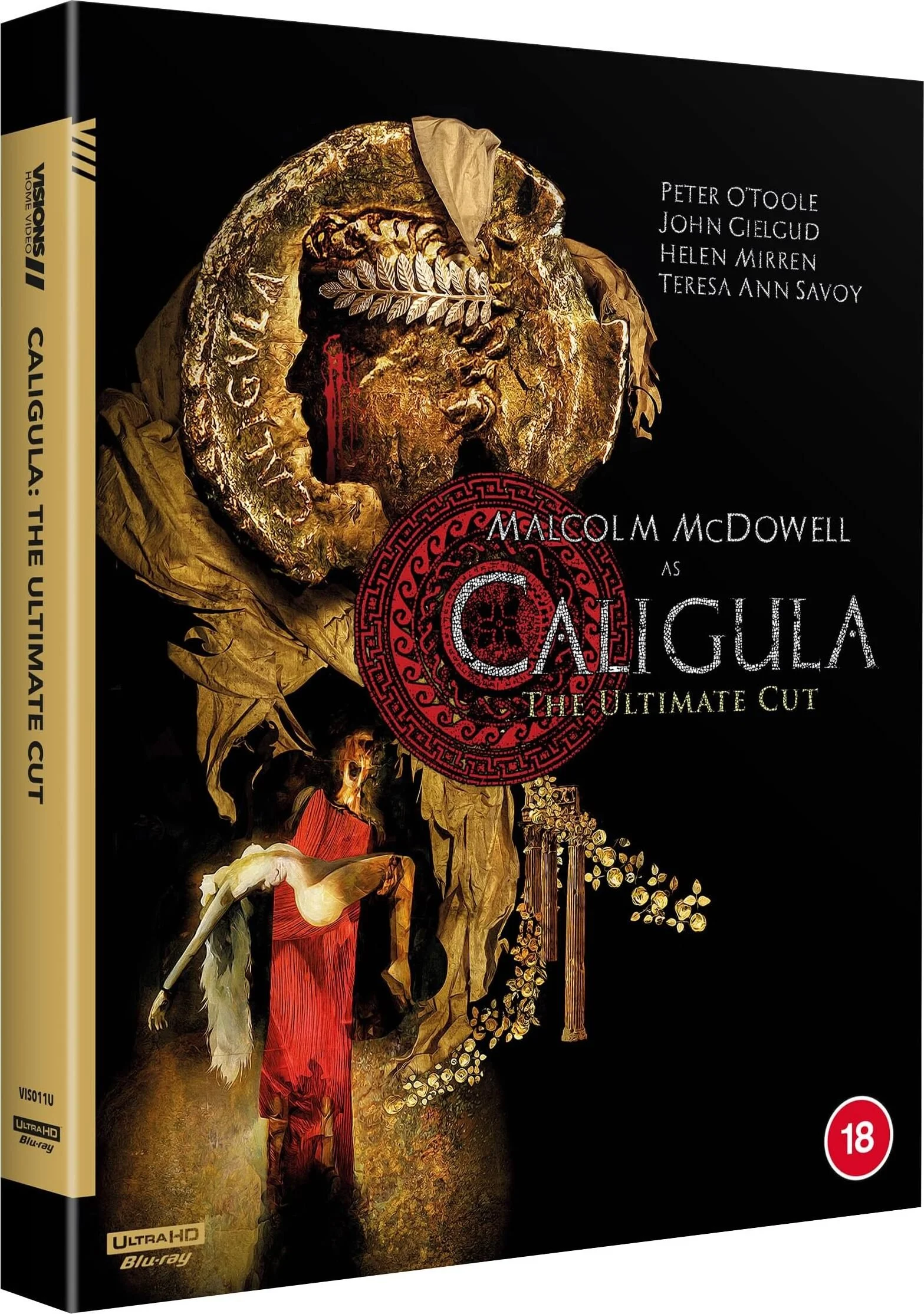 Caligula The Ultimate Cut (Visions Home Video UK 4K UHD + Blu Ray)