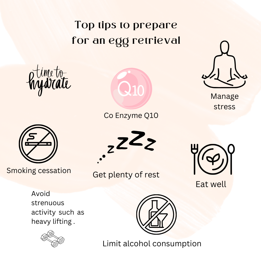 Top tips to prepare for an egg retrieval