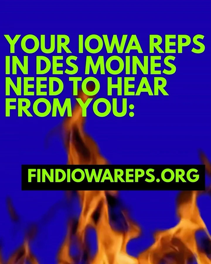 ‼️ 🗣️🗣️🗣️ call them. Email them. Let them know Iowans will not be silent as ICE terrorizes and kills our neighbors. 

@5calls will get you to your DC reps:
- Senator Chuck Grassley @senatorchuckgrassley 
- Senator Joni Ernst @senjoniernst 
- Rep. 