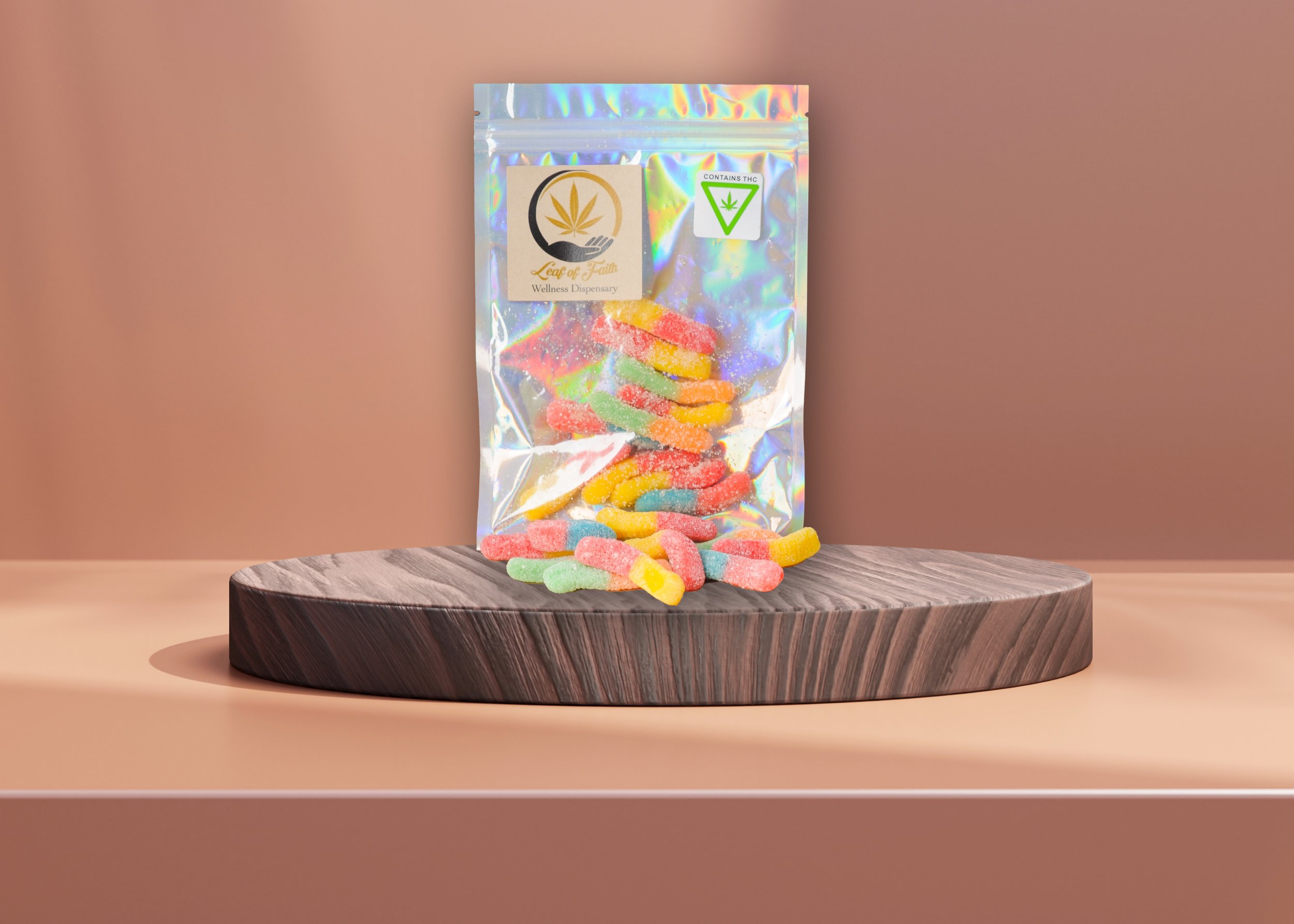 Delta 8 THC Gummy Worms (10 count)
