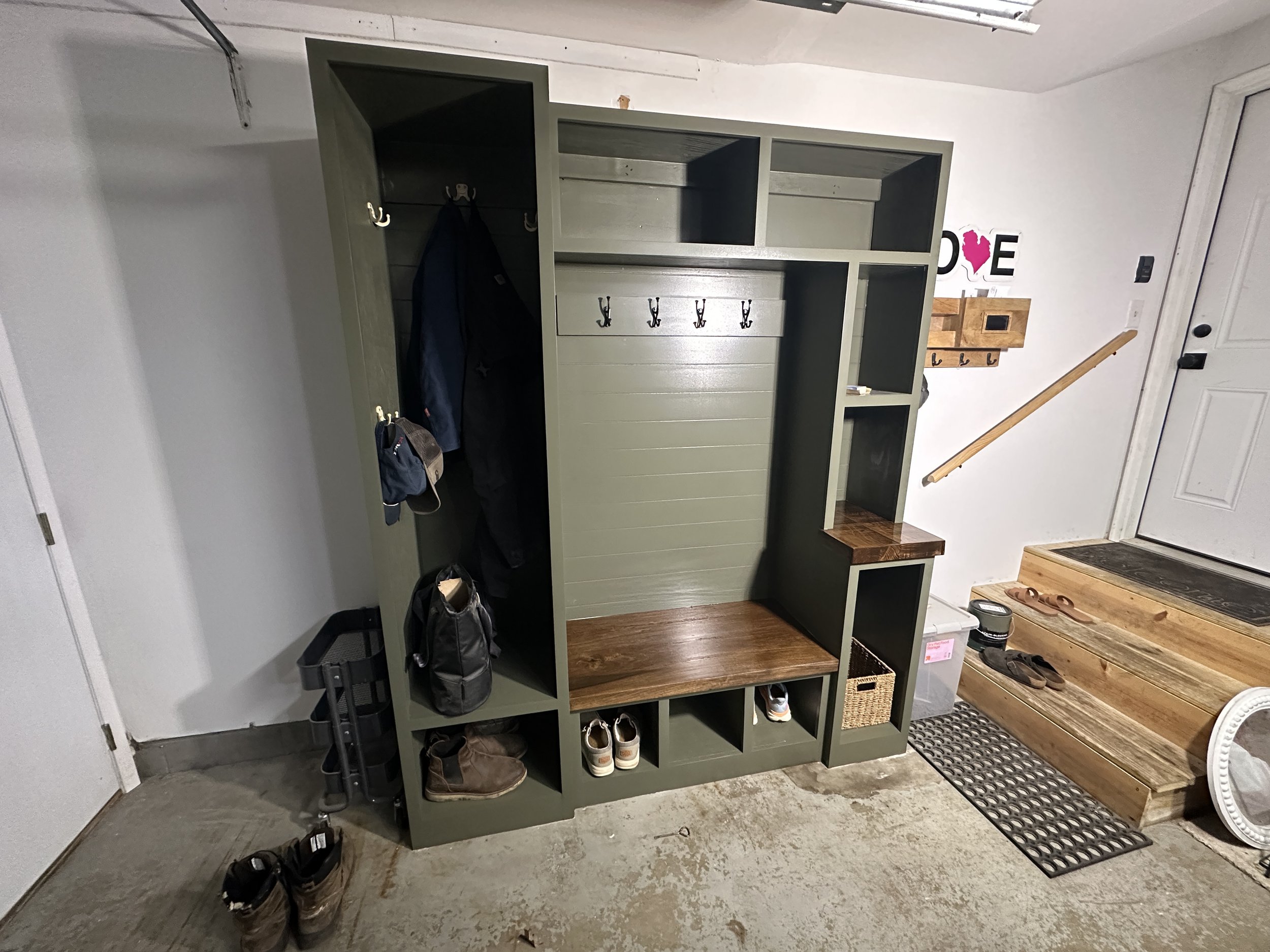 Custom built in cubbies