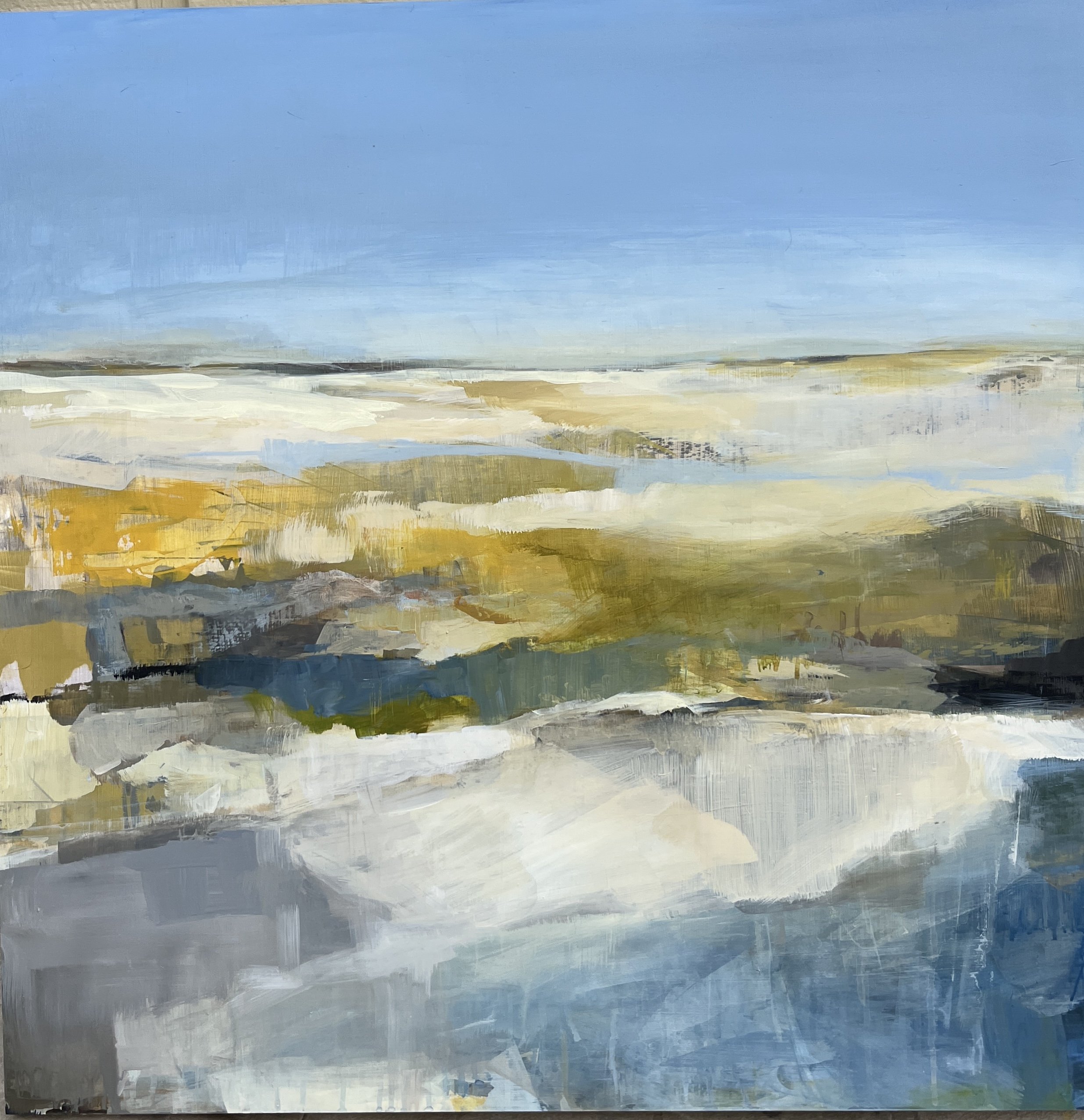 Tributary 30x30 on panel *sold