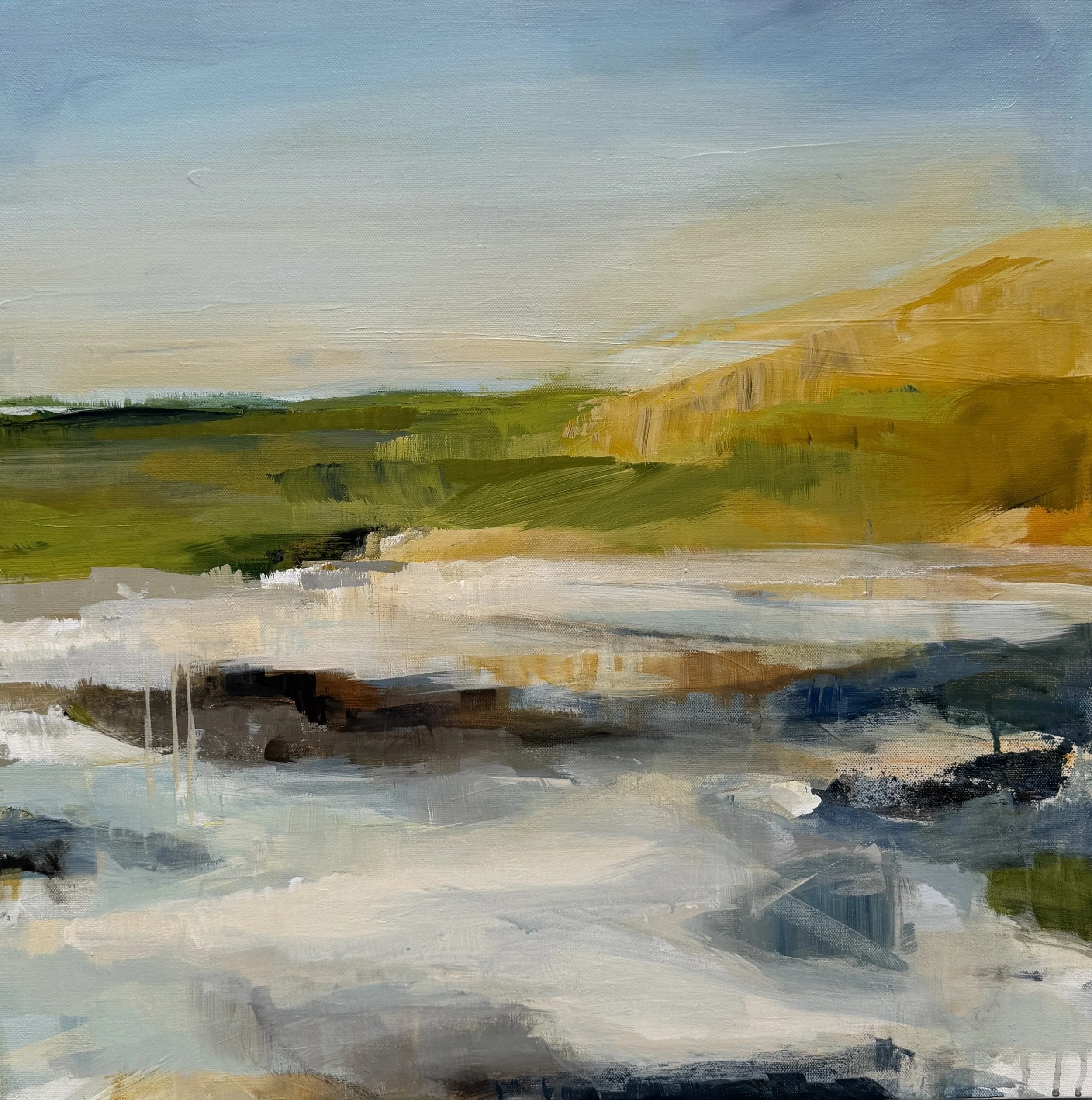 Golden Day 24"x24" acrylic on canvas *available May 7th Lori Austin Gallery Sonoma