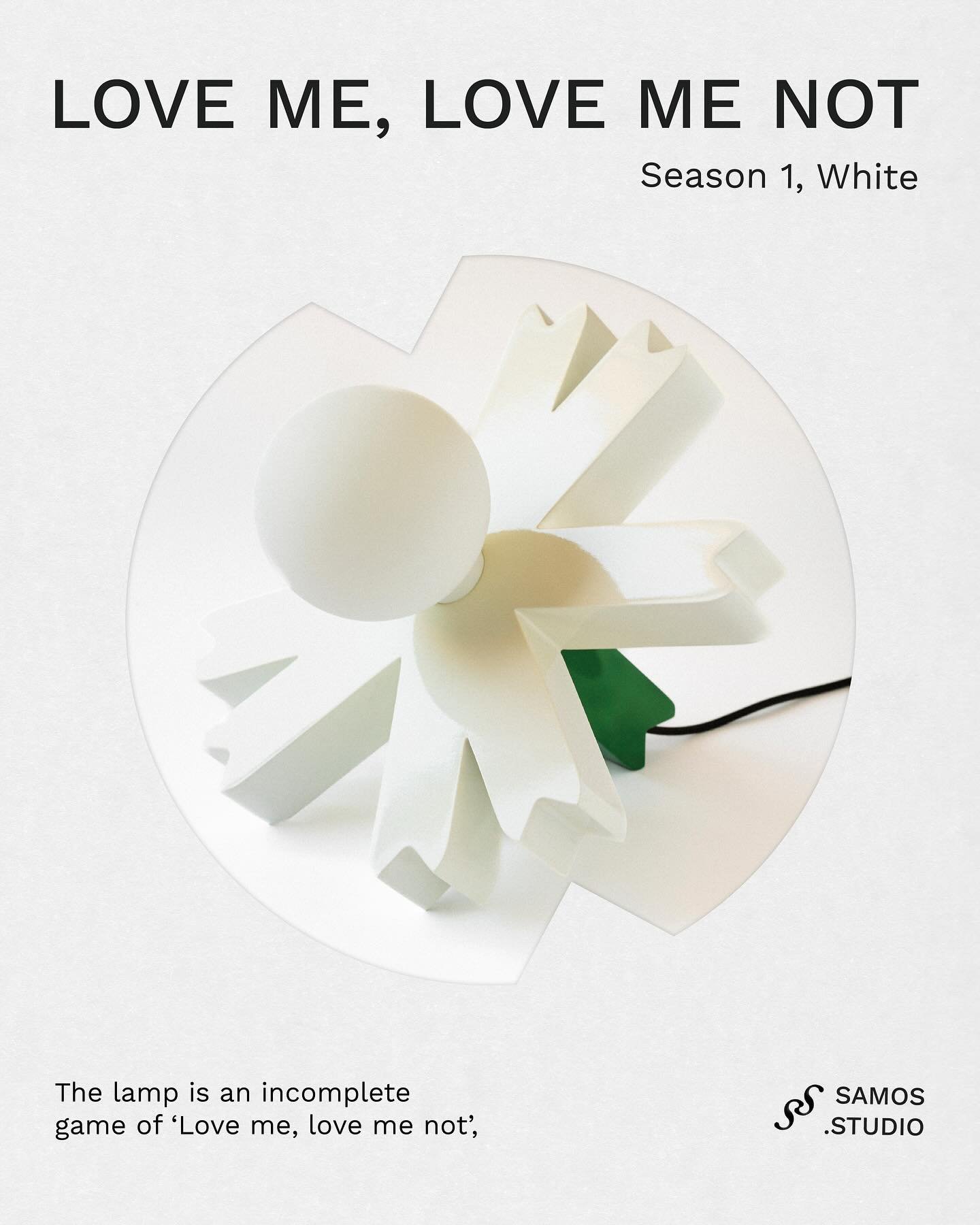 Celebrating spring with our white flower-shaped lamp.