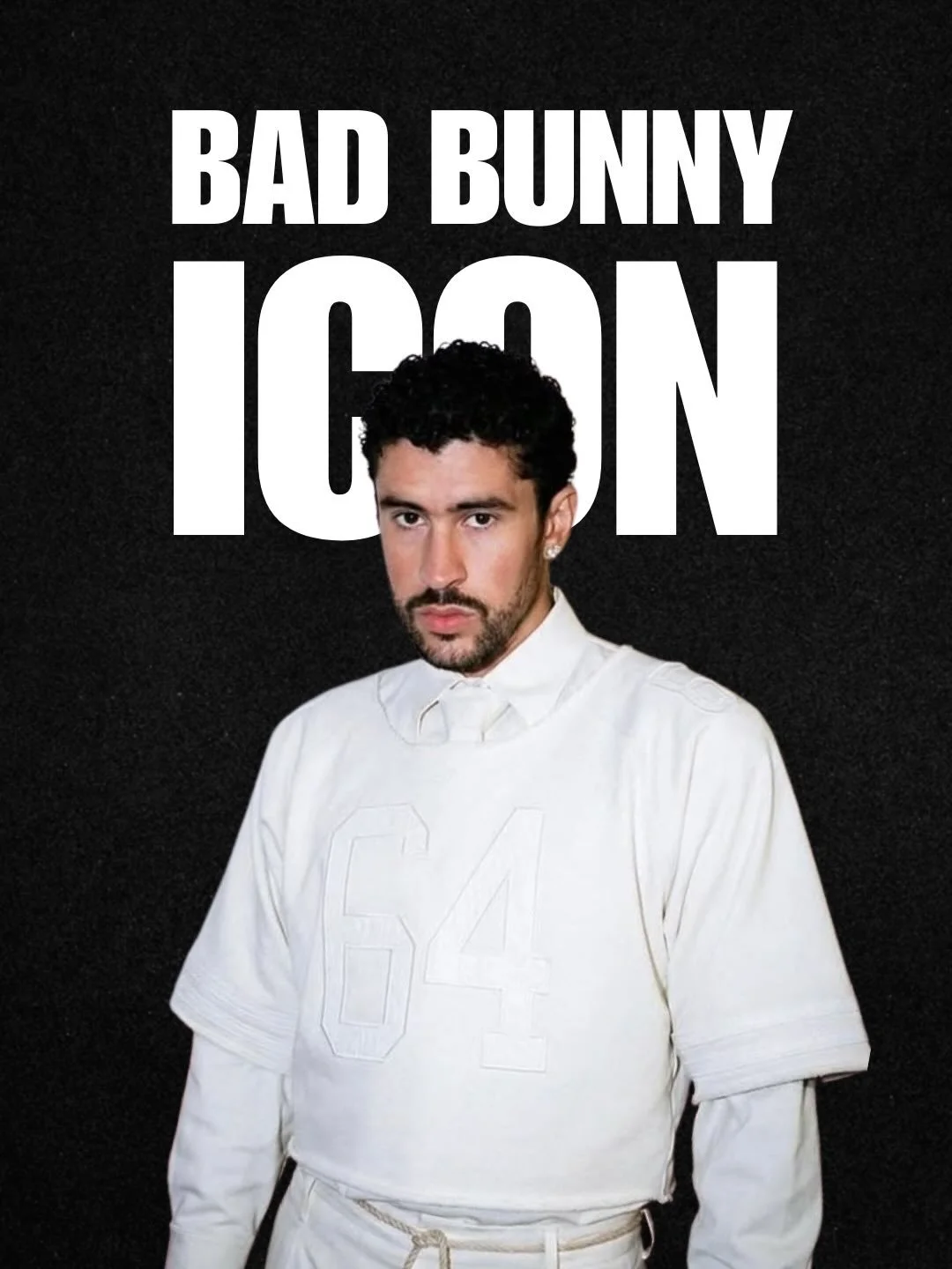 BAD BUNNY: ICON

Bad Bunny didn&rsquo;t just break reggaeton&rsquo;s rules - he rewrote them in haute couture.

Jacquemus skirts and nail art. Panderos and flags. Burberry and barrio. He moves between worlds without asking permission - and every look