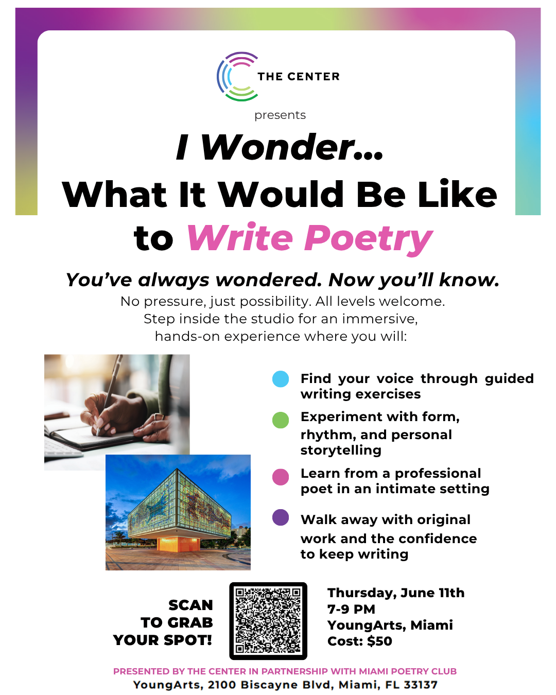 JUNE 11th 2026 - I Wonder…What It Would Be Life To Write Poetry