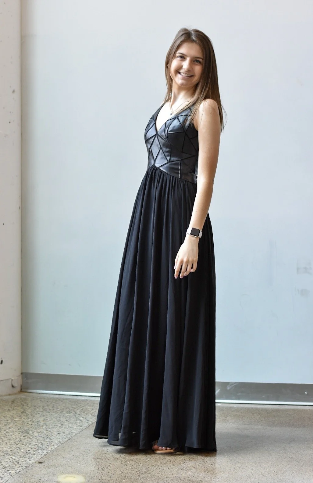 Caché Geometric Black Dress