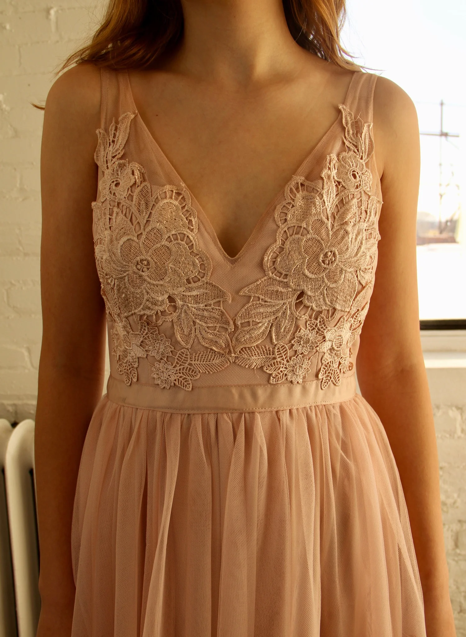 Maniju Embroidered Dusty Pink Gown | Pass Down The Gown  passdownthegown