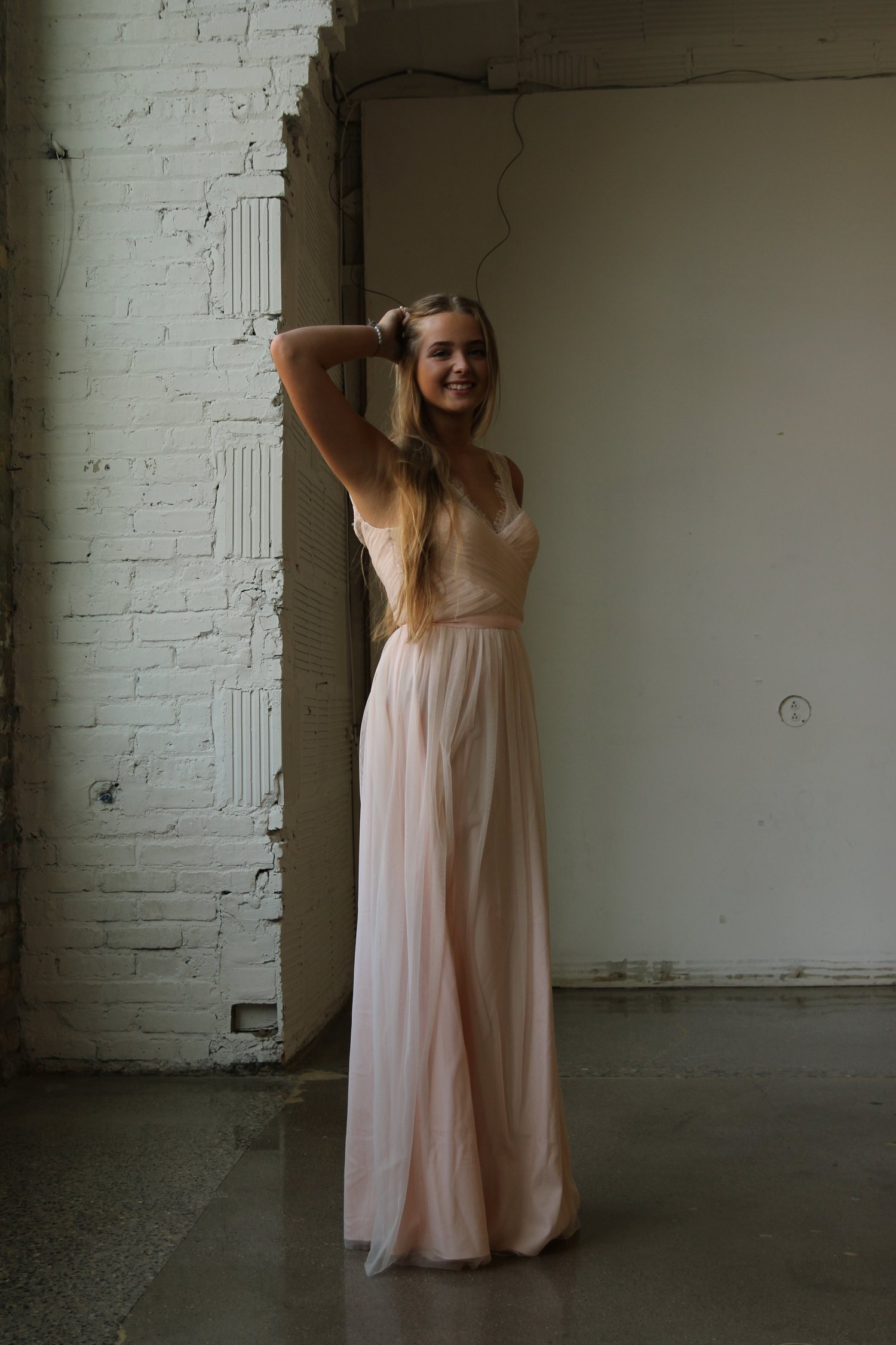 hitherto bridesmaid dress Wrap Tie Chiffon Bridesmaid Dress