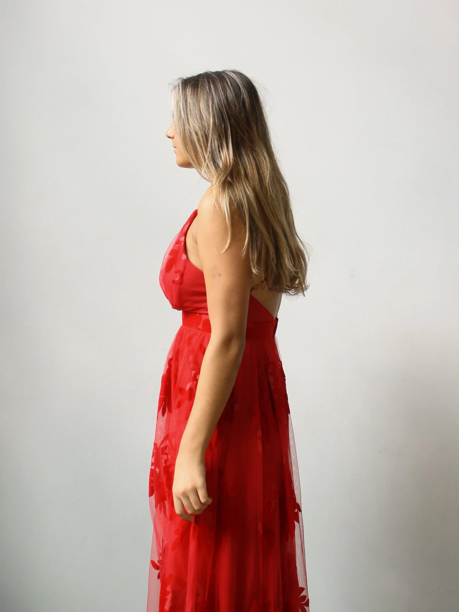 green emerald velvet dress Kassidy Formal Flocked Velvet Dress main image 0