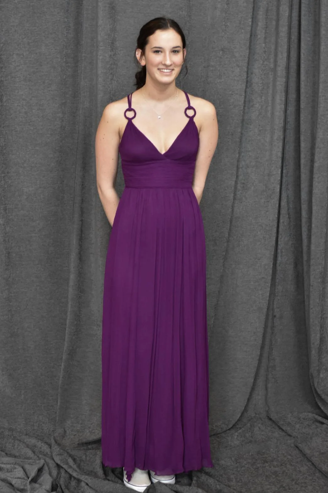 Aidan Mattox Violet Gown