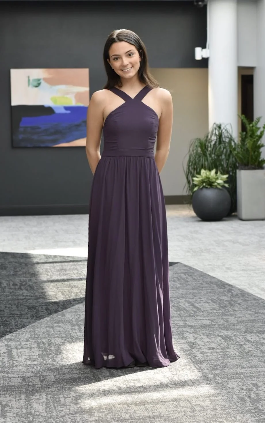 Lulu's Air of Romance Dusty Purple Maxi Dress
