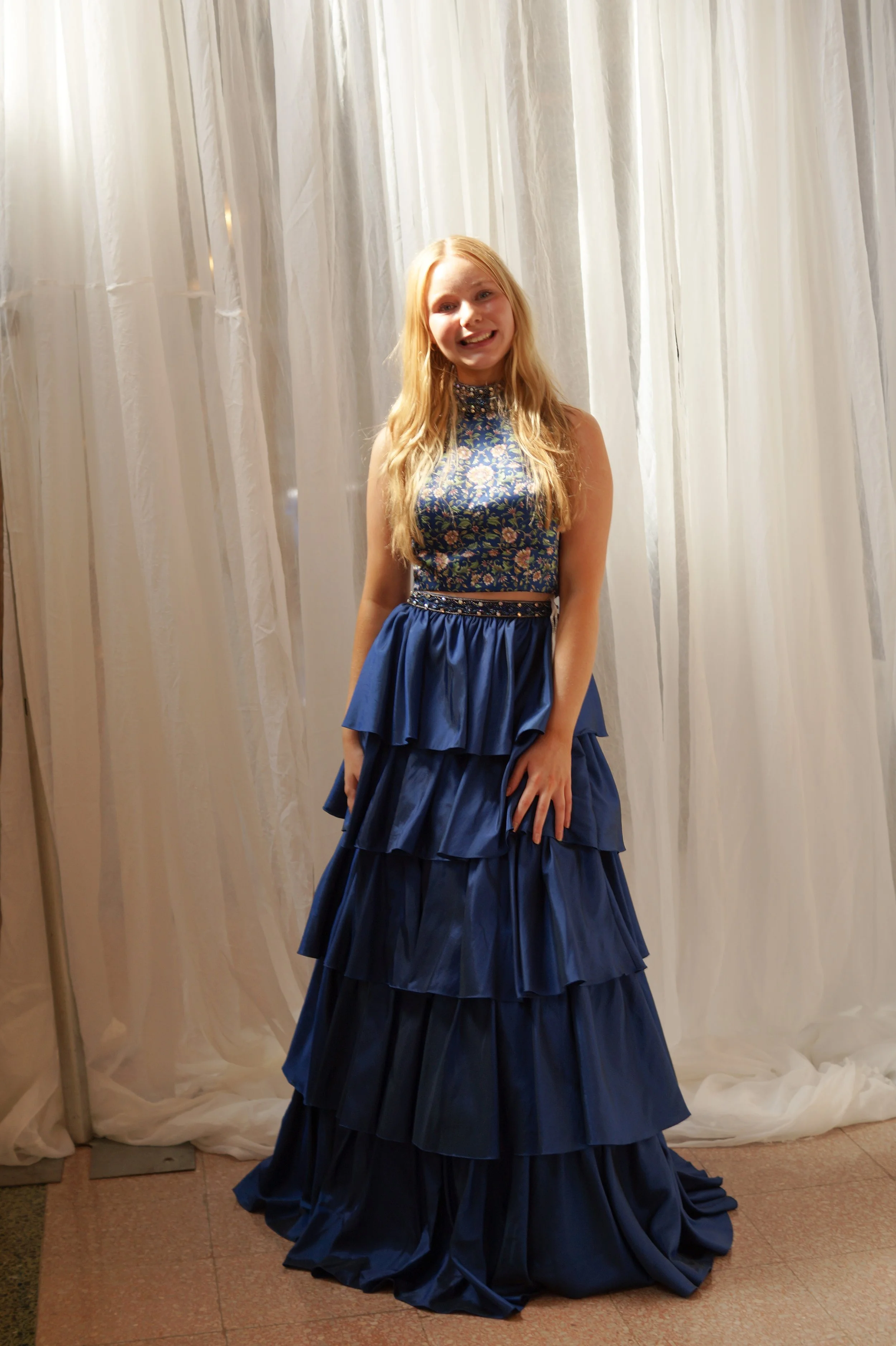 Sherri Hill Two-Piece Layered Gown