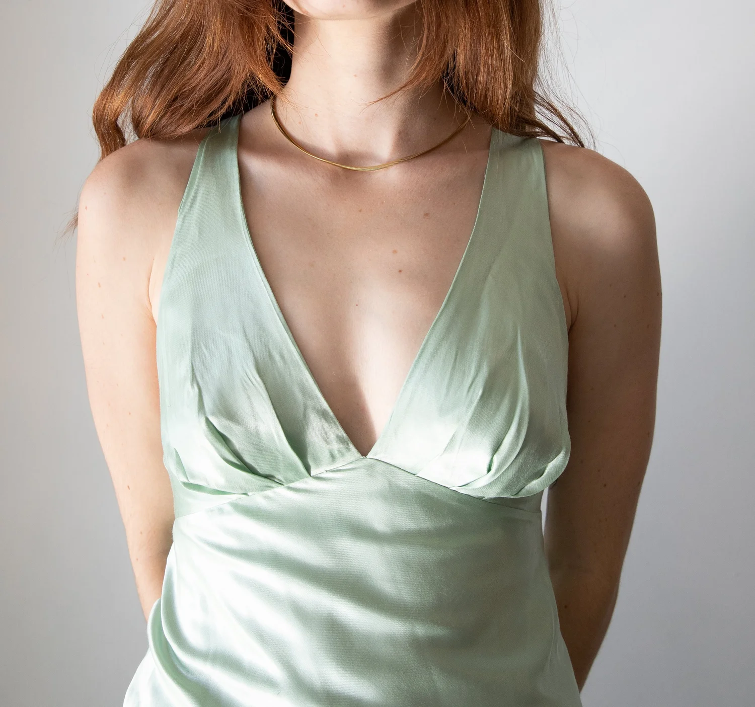 Hello Molly Green Silk Mini | Pass Down the Gown  passdownthegown