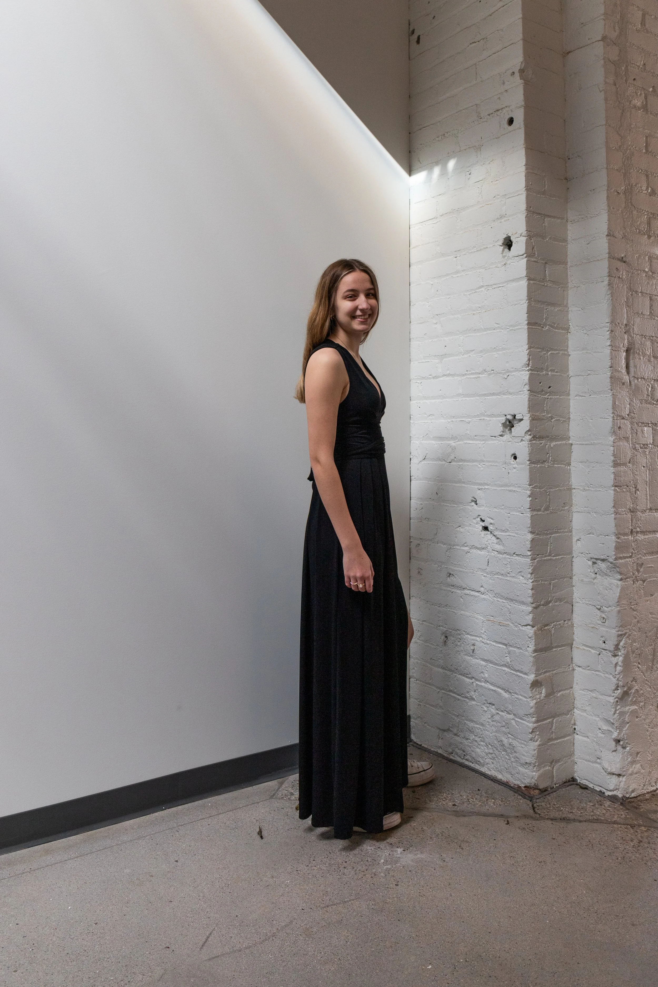 BCBGENERATION Black Low Cut Gown