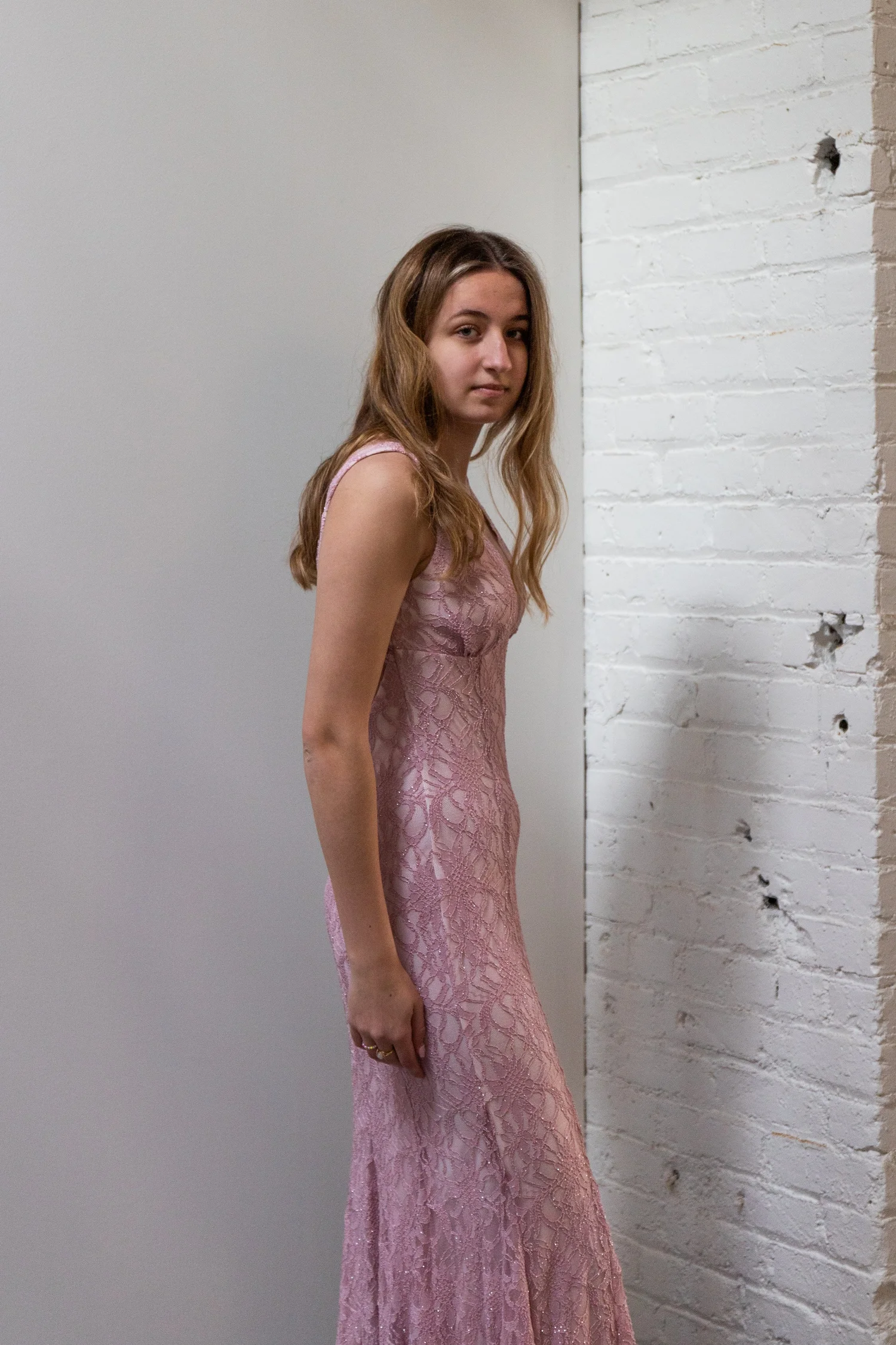 Morgan&Co. Embellished Pink Floral Lace | Pass Down the Gown   passdownthegown