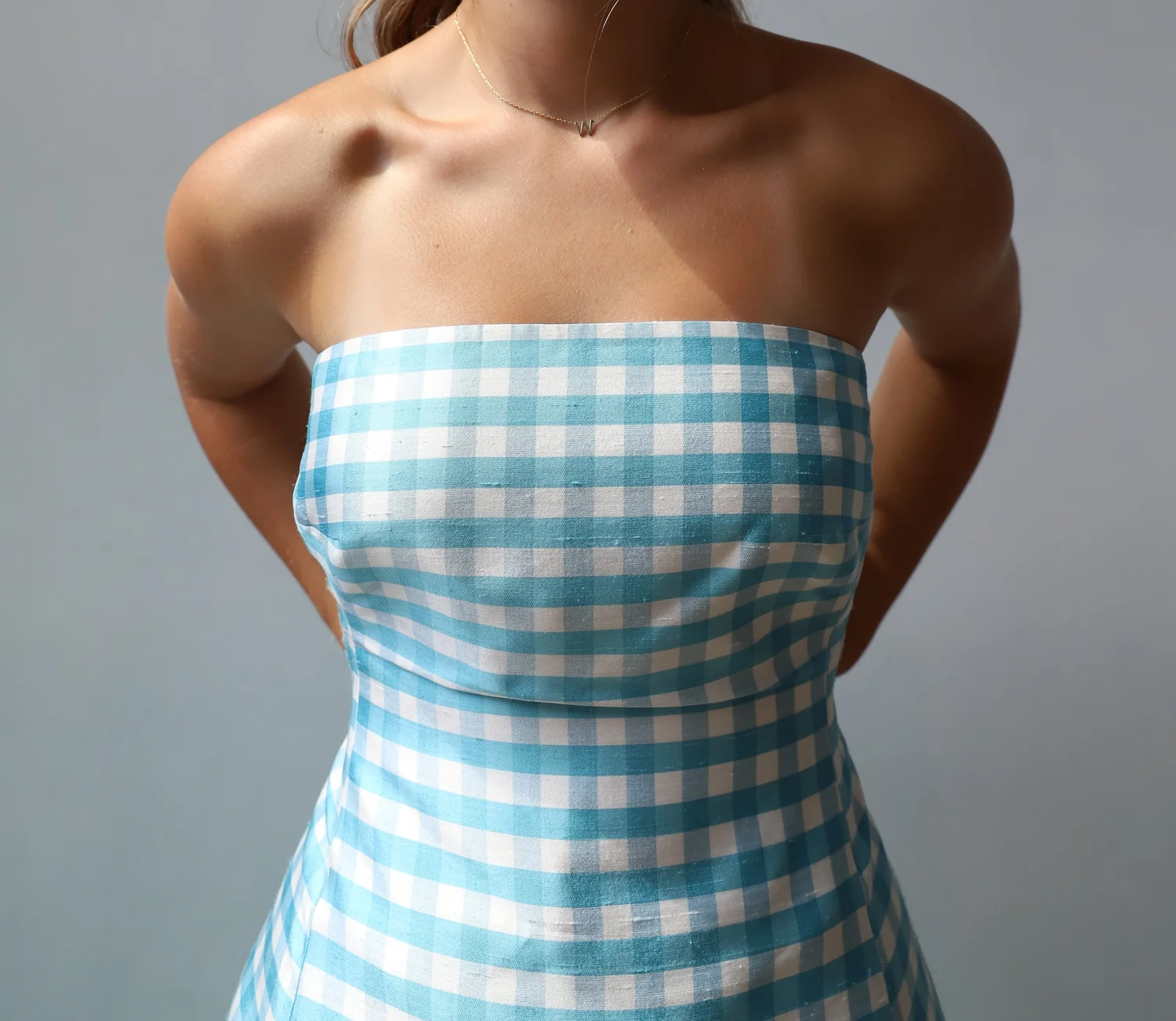 strapless open back dress Buy FloreMD wrap dress main image 0