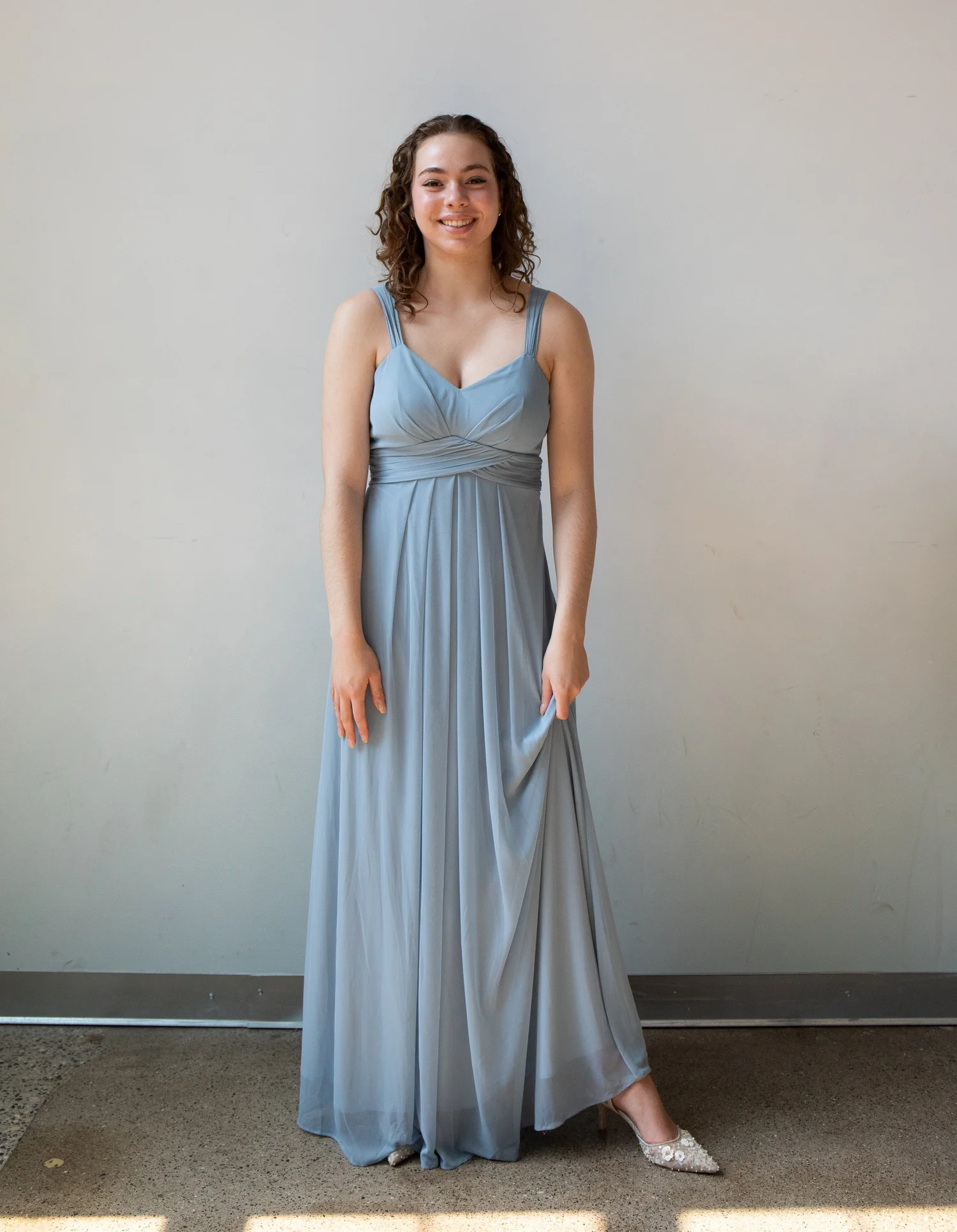 Birdy Grey Mesh Back Gown | Pass Down the Gown passdownthegown Birdy Grey Mesh Back Gown | Pass Down the Gown passdownthegown