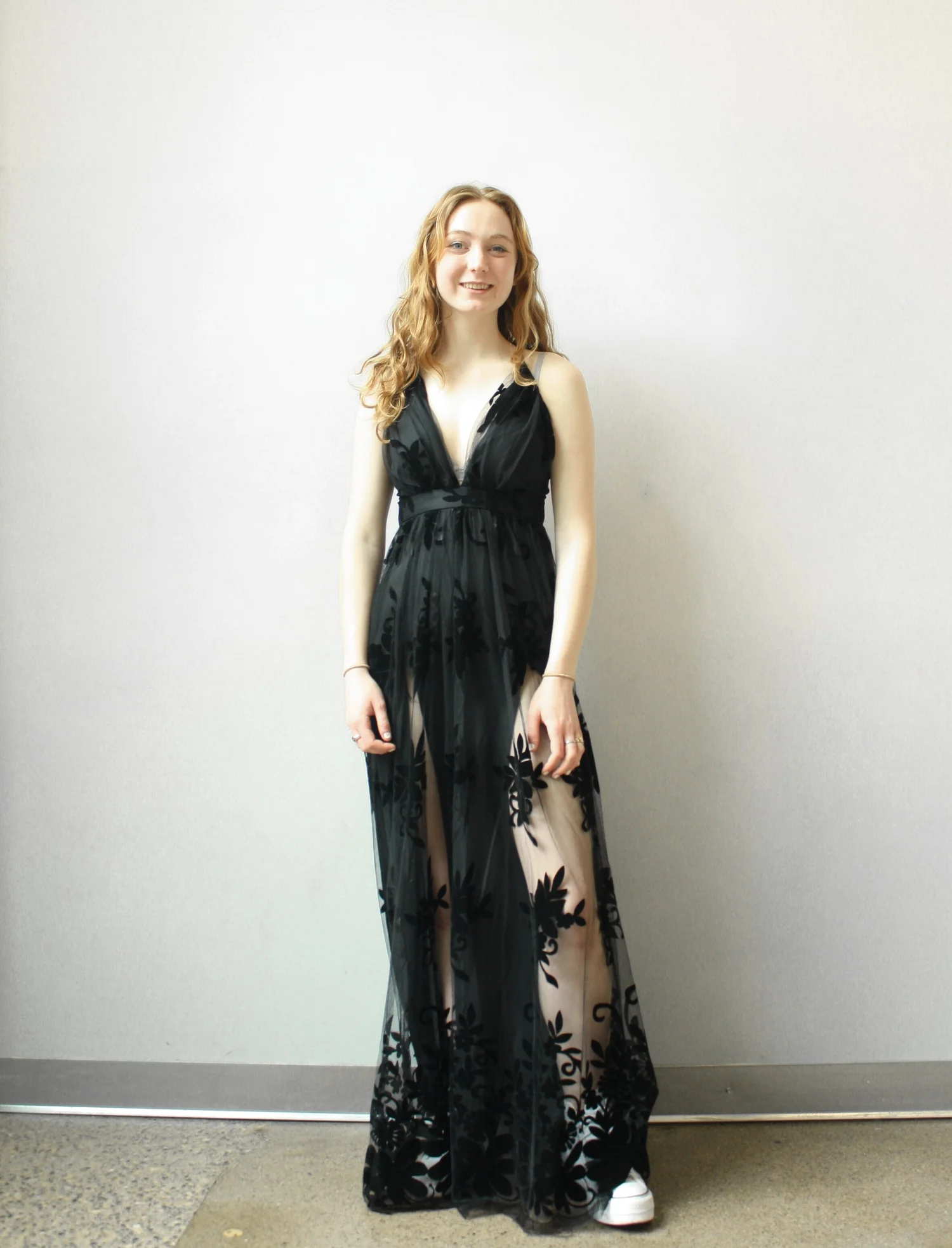 slim fit dress slacks Georgina Formal Velvet Long Dress main image 0