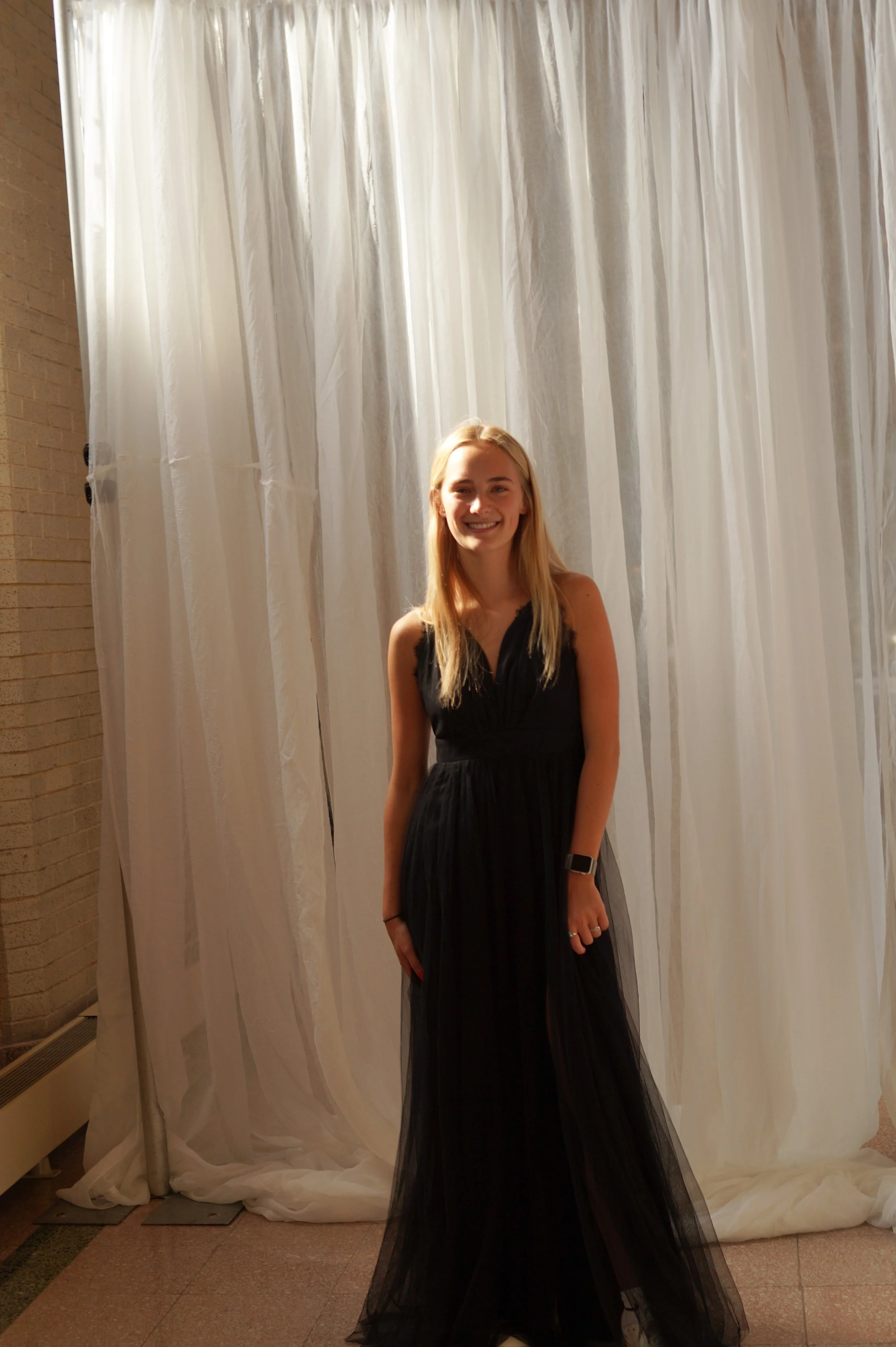 Black Minuet Dress with Lace Accents