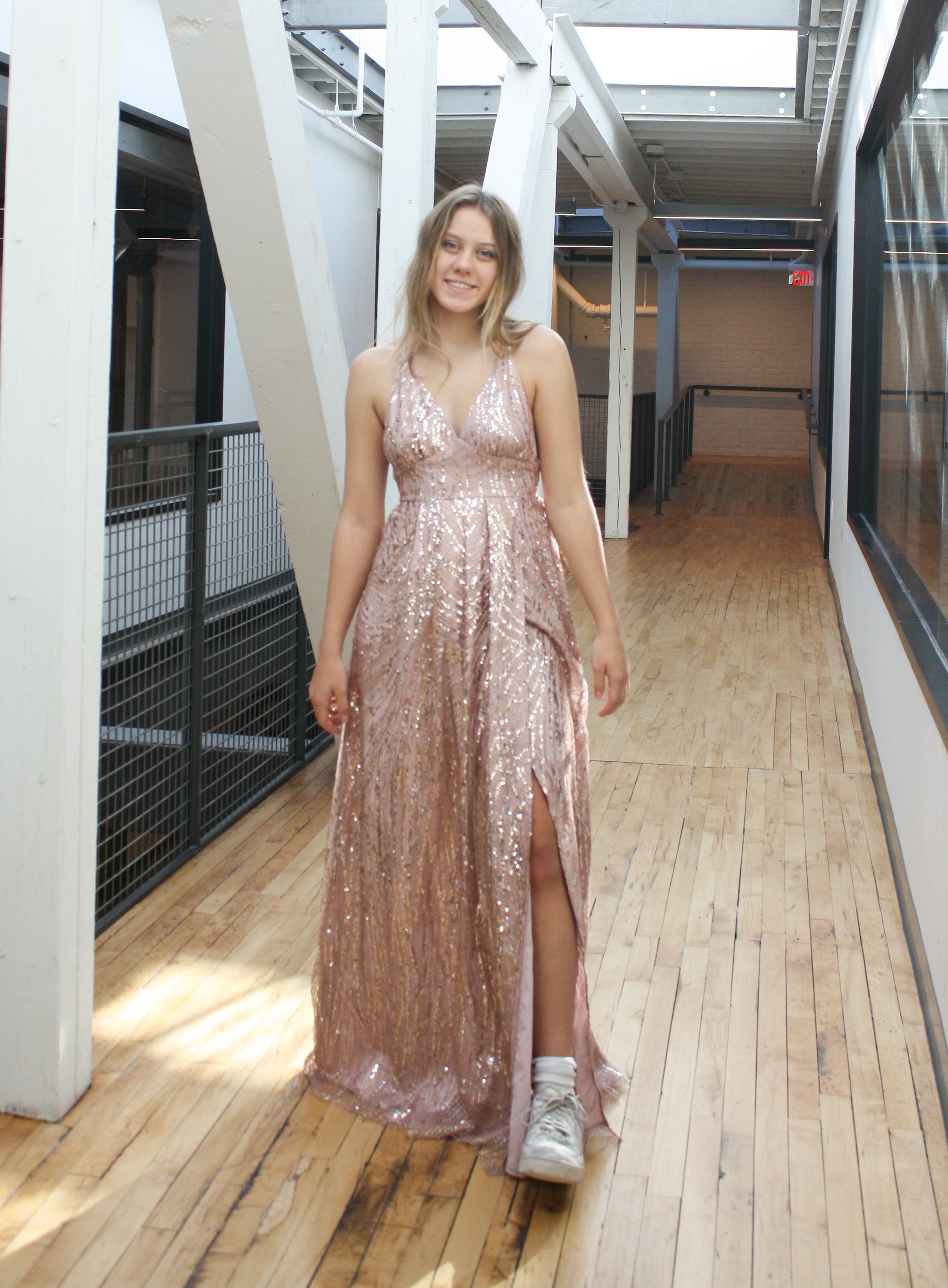 Evening Gowns Dusty Rose Dress Windsor Liliane Garden Rose Ruffled