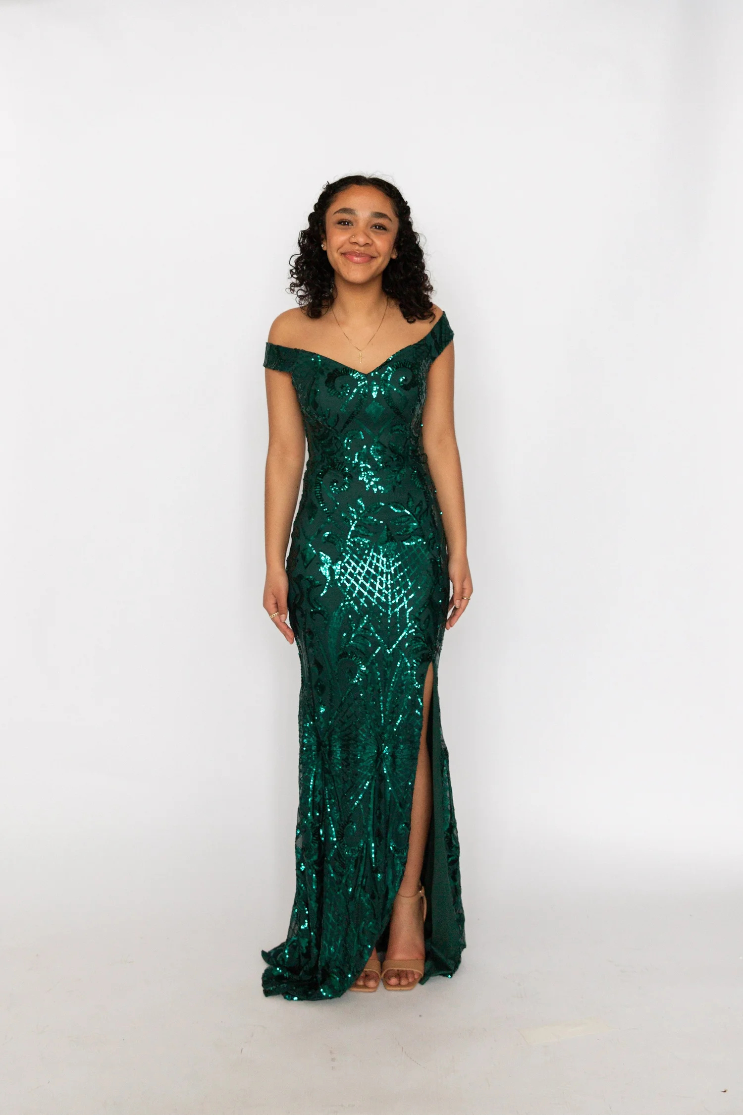 Windsor Emerald Green Sequin Dress Pass Down the Gown - Main Image