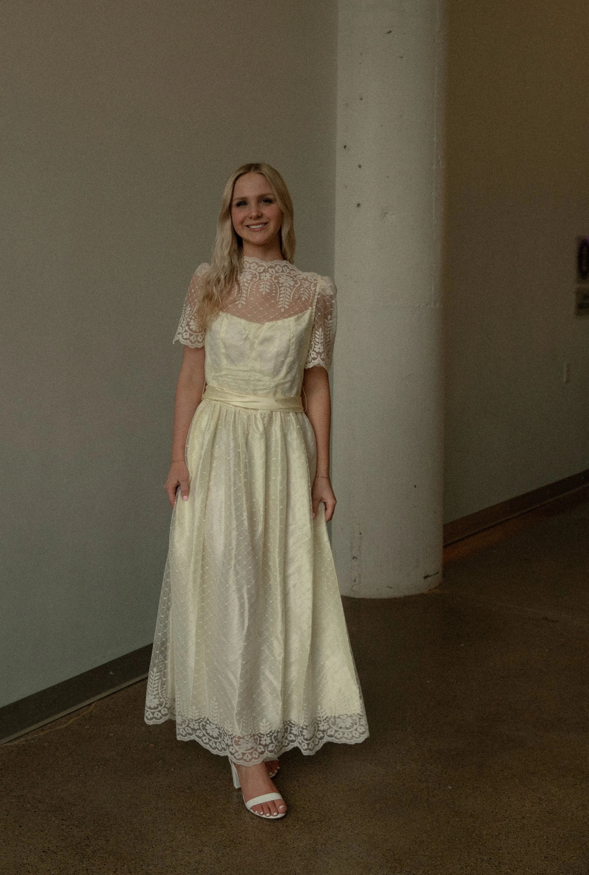 Vintage 1940's Whiting and Davis Silver Mesh Dress