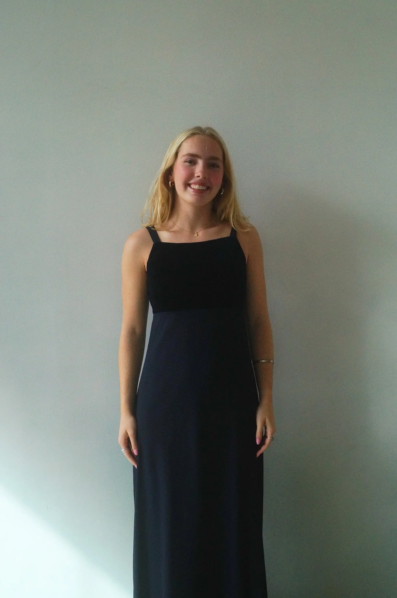 Navy Velvet Rhapsody Empire Waist