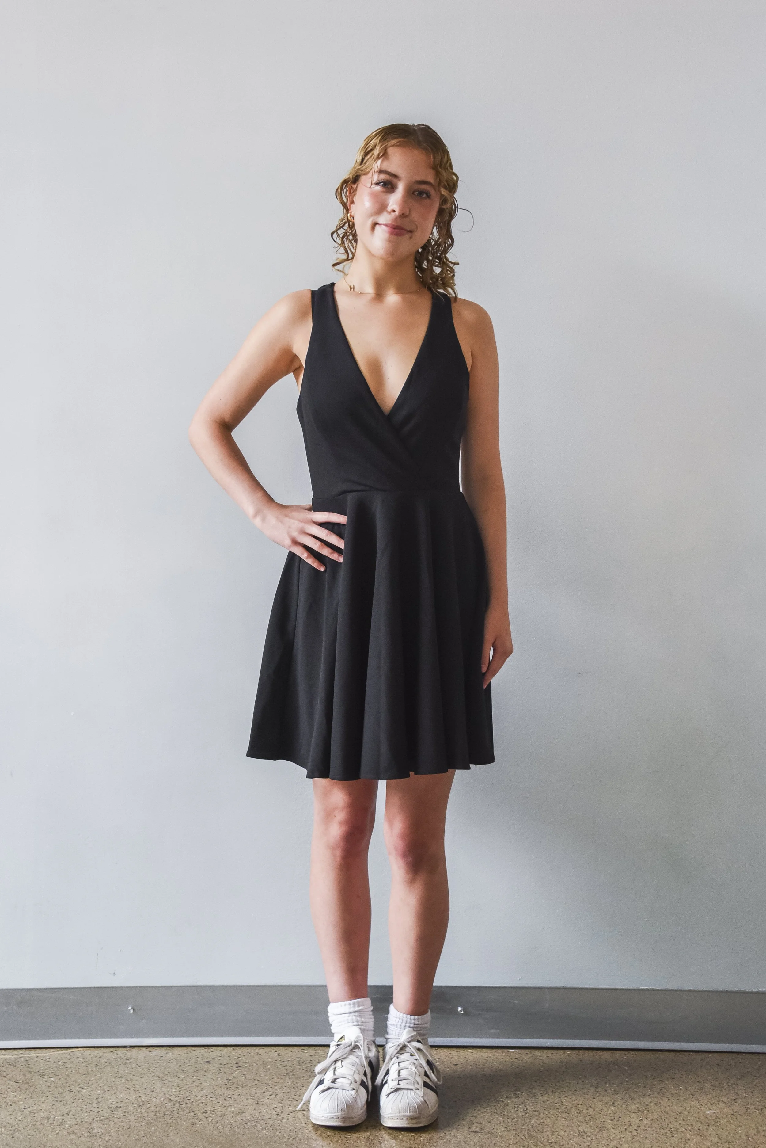 Lulus Black Twist Open Back Mini