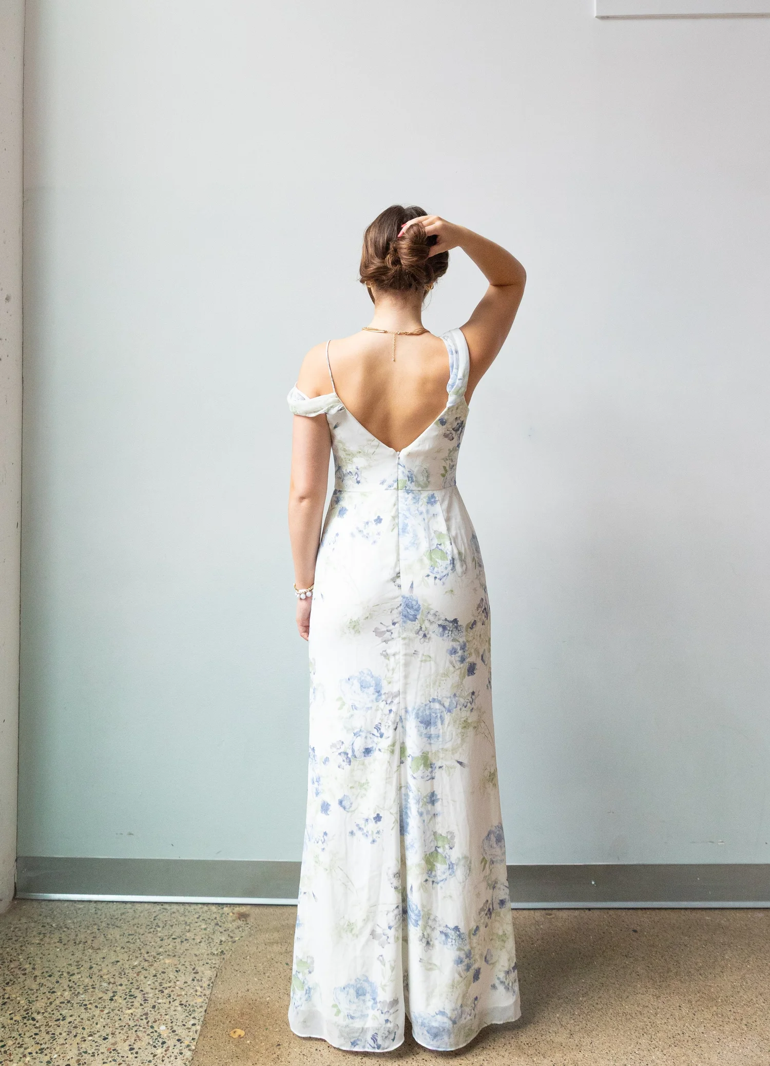 black a line bridesmaid dresses After Six "6872" Crepe  Elizabeth Johns
