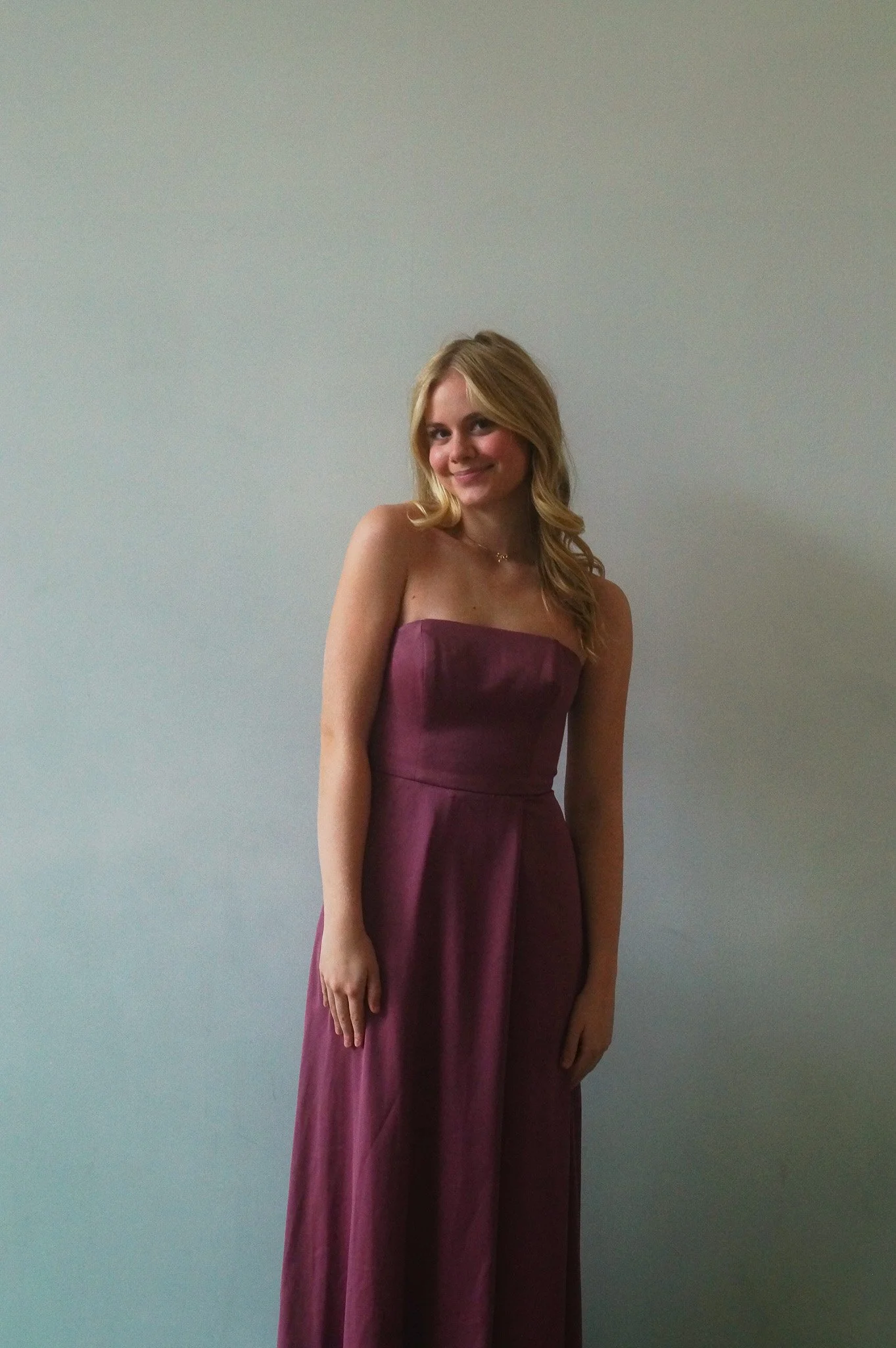 DB Studio Celebrate Strapless Mauve Gown