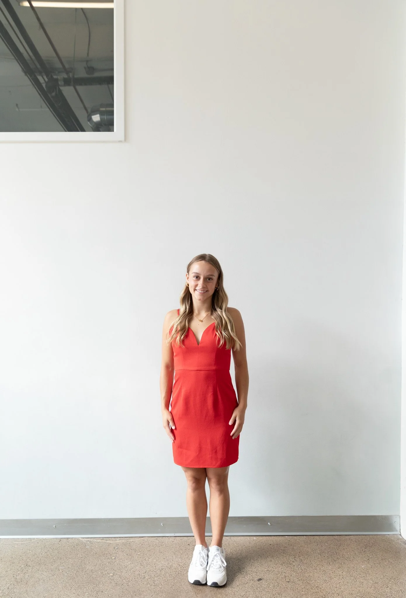 NBD Red Heart Neckline Mini Dress