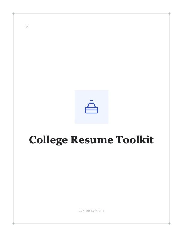 College Resume Toolkit