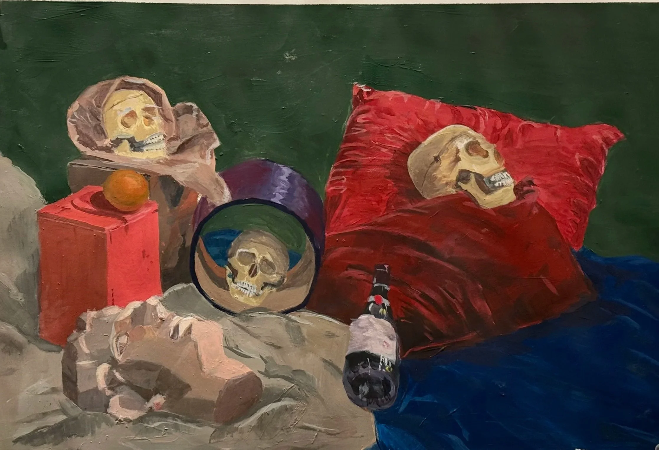 Still Life in Dull Color, 2026; Acrylic on paper