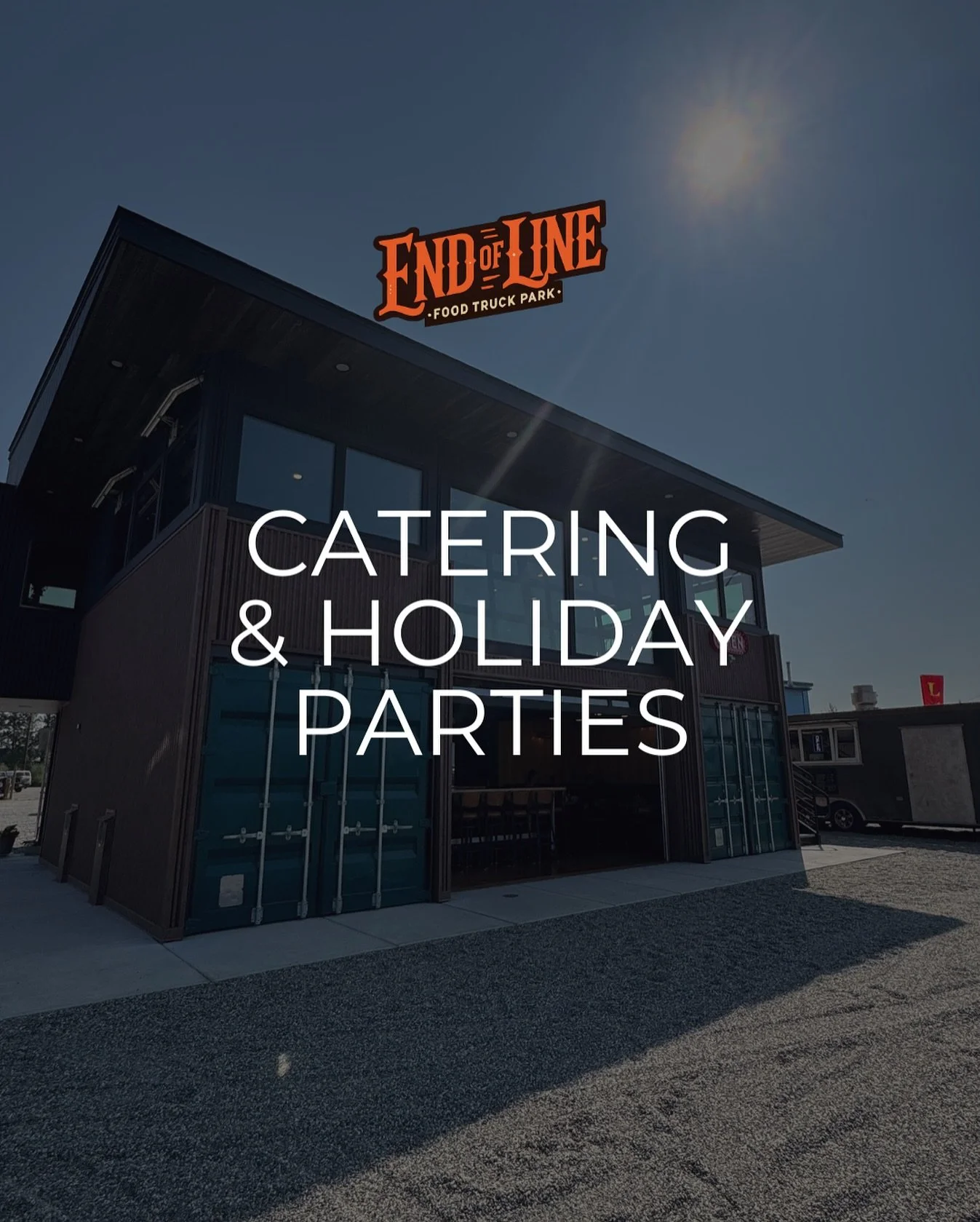 We&rsquo;ve been receiving quite a few inquiries about holiday parties and catering, so we wanted to share all the details with you! 🎉

End of Line Food Truck Park makes it easy to cater your next gathering with local favorites from our permanent fo