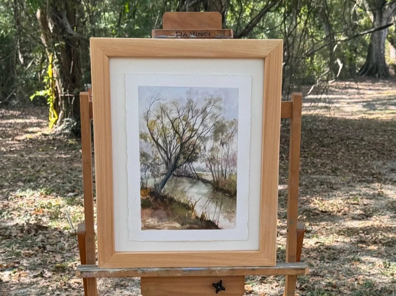 Shade of Green and Gold
17 x 21