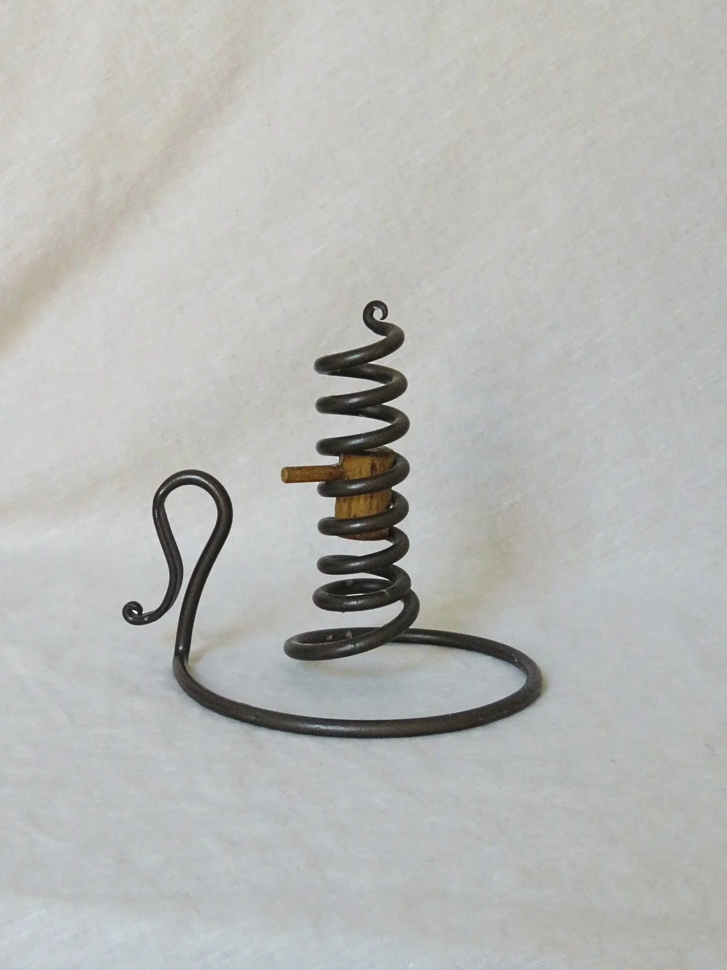 Wrought Iron Swirl Candleholder