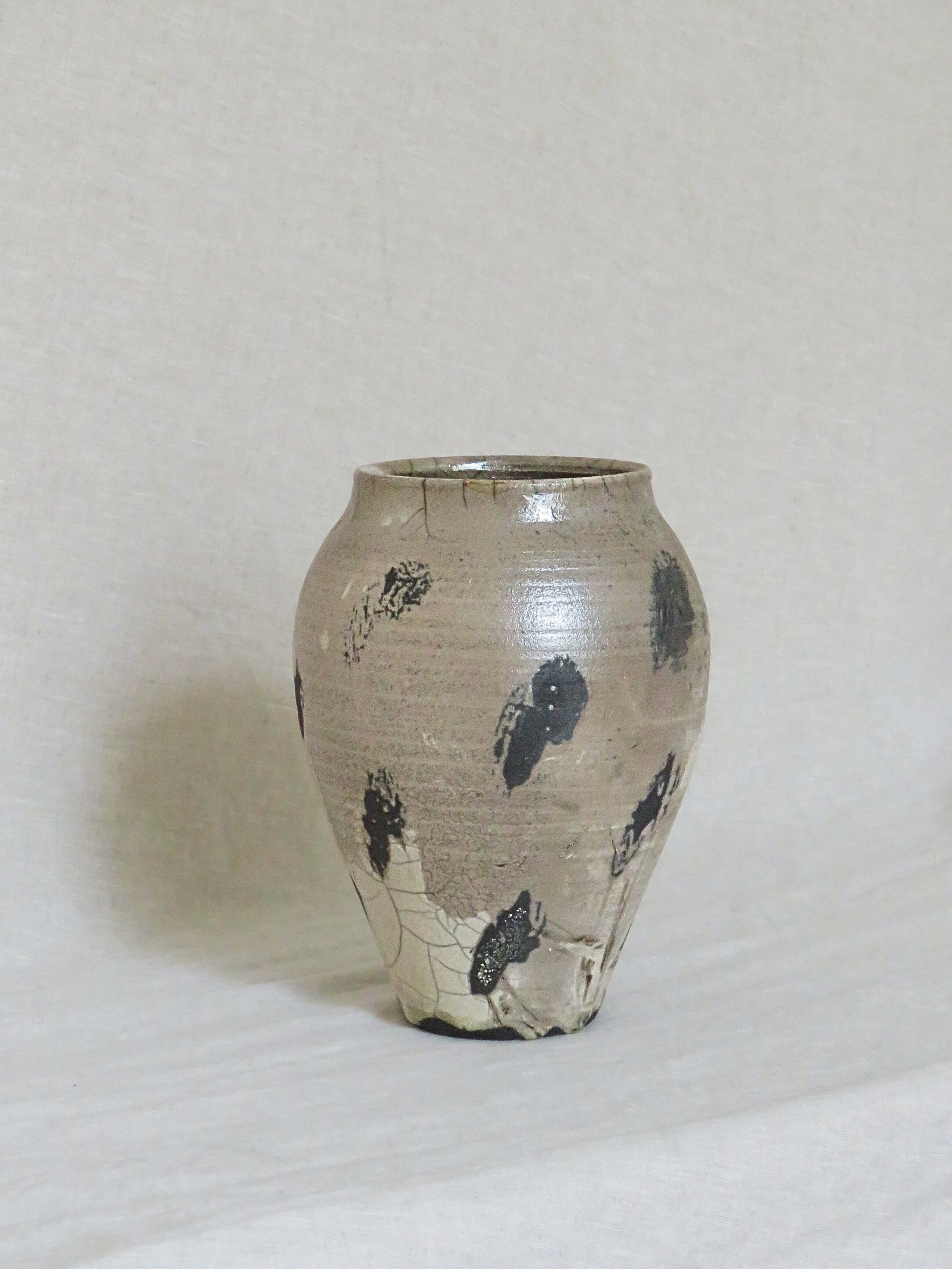 Vintage Raku Ceramic Vase
