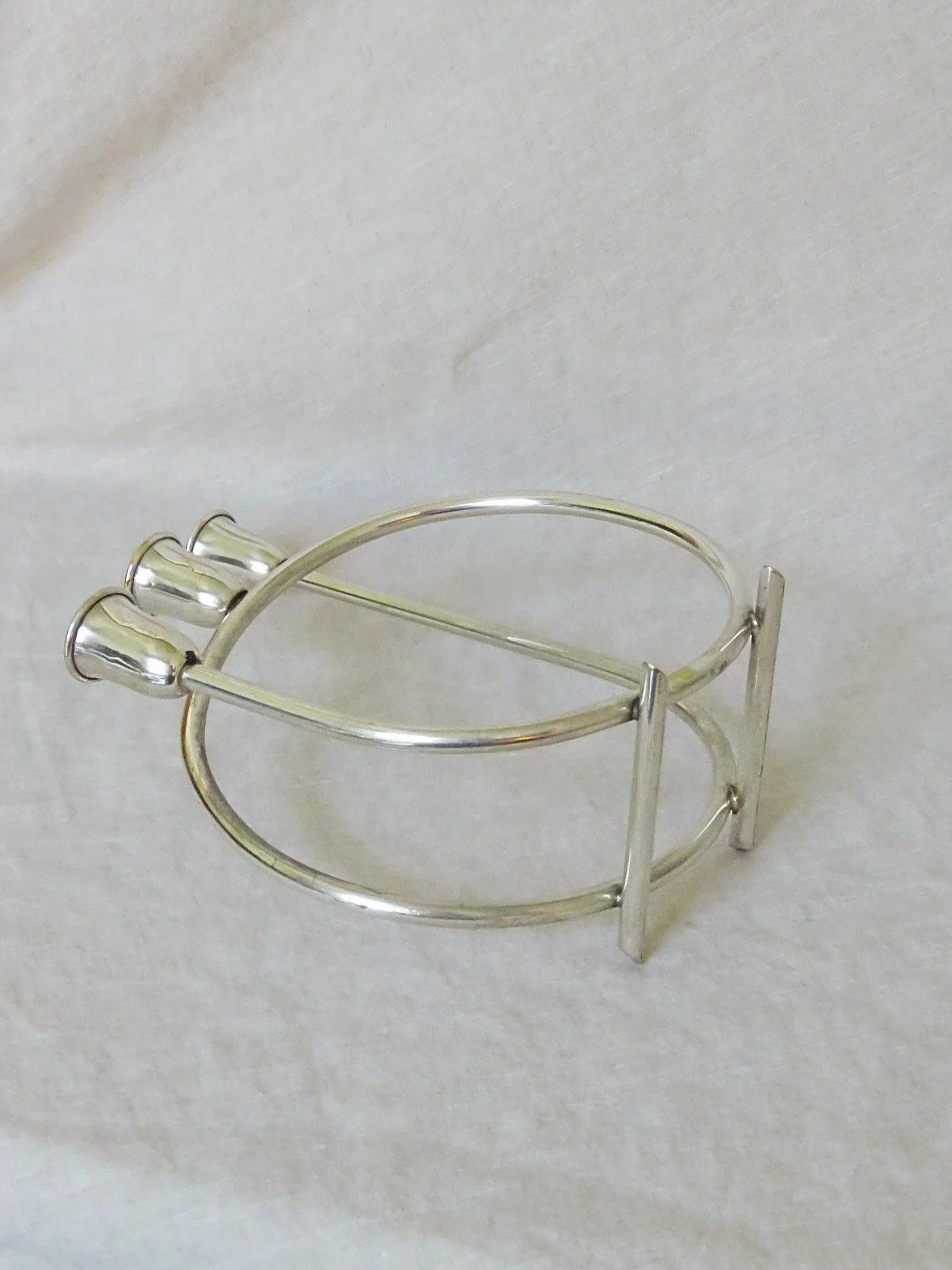 Art Deco Silver Plated Candleholder