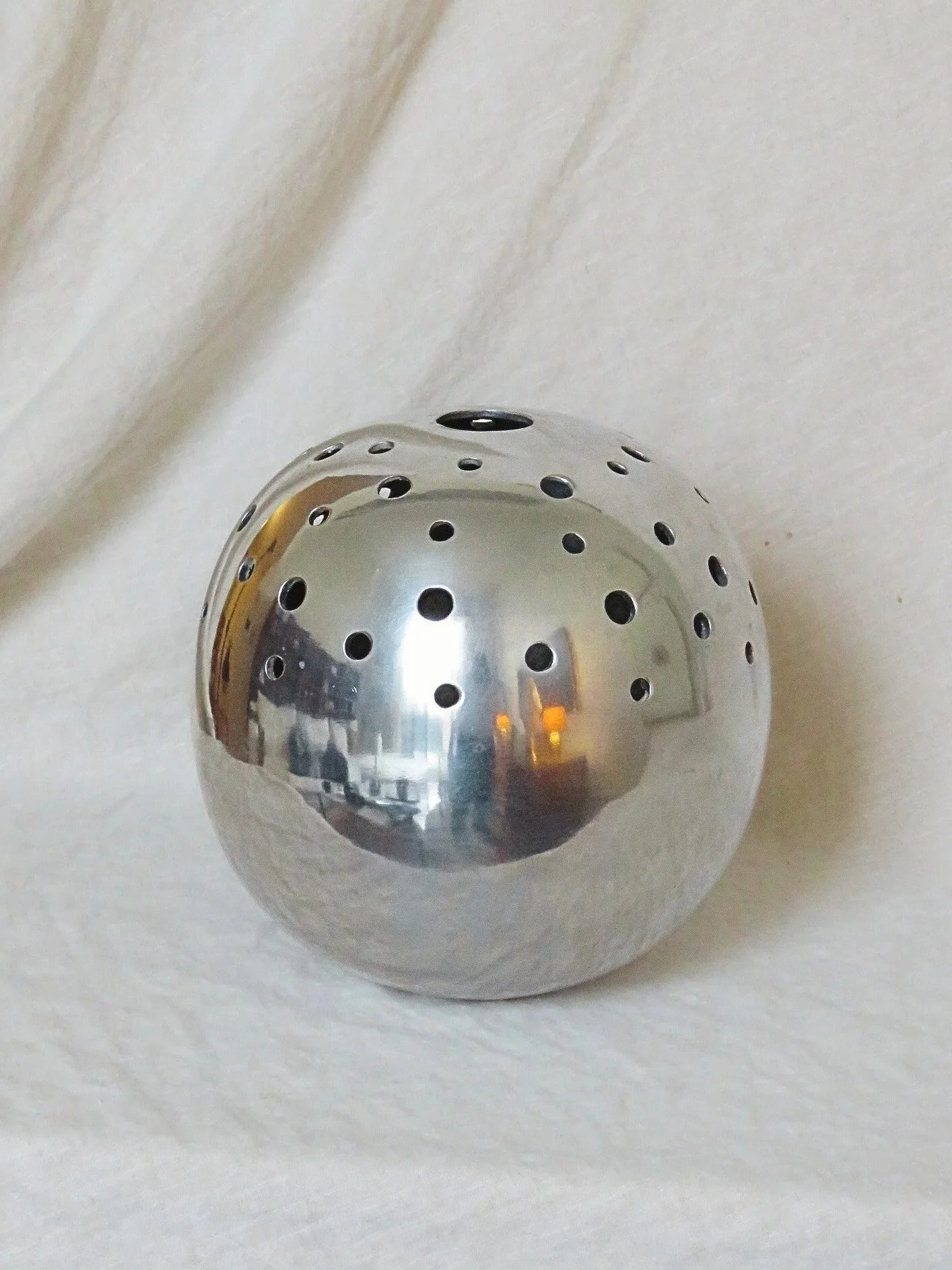 Mid-Century Aluminum Ikebana Vase