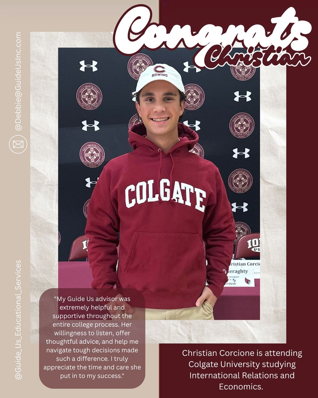 So proud of you! Congrats! And thanks for the kind words! Best of luck on your journey @colgateuniversity #college #collegeadvice #collegehelp #studentsofinstagram #graduated