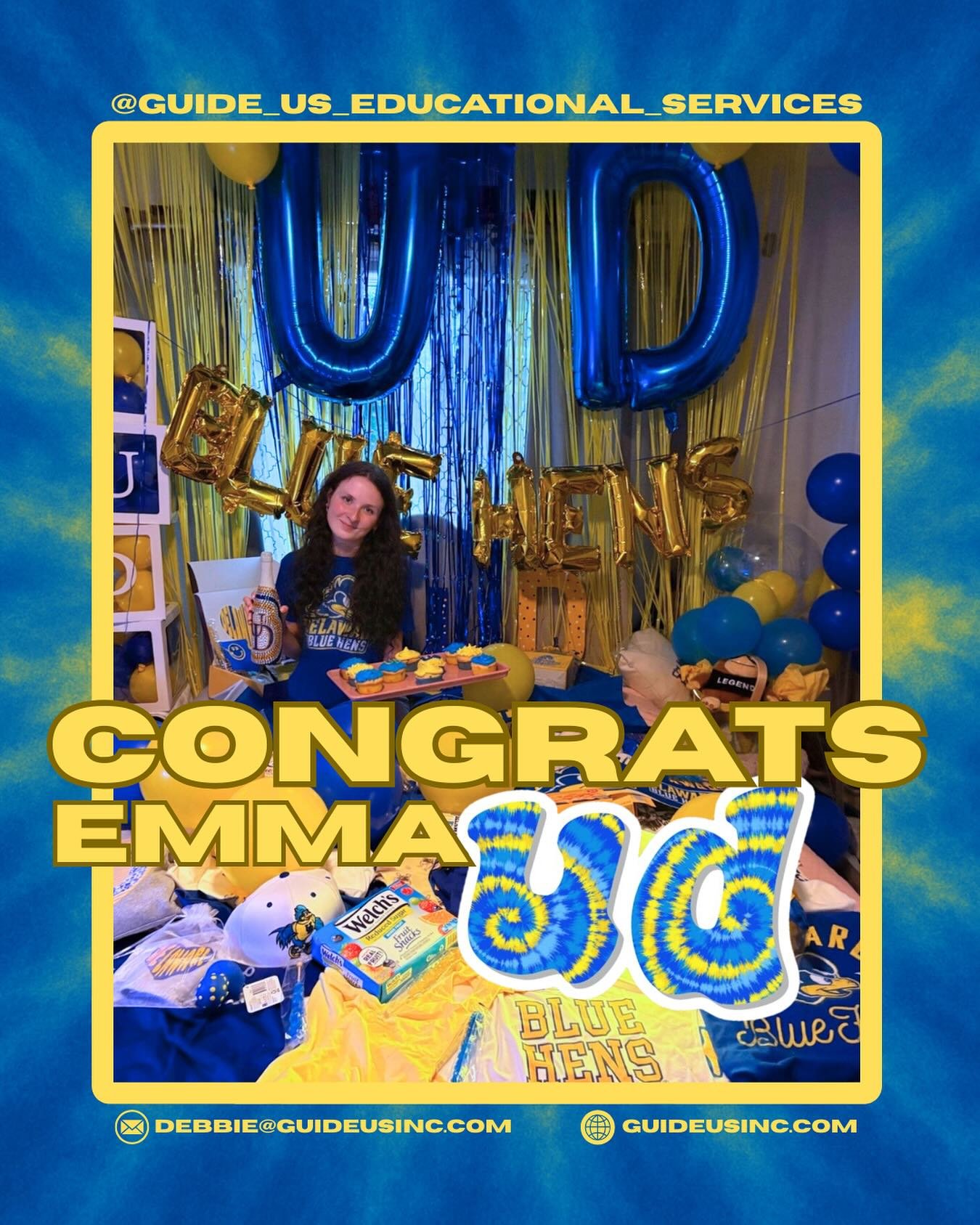 Congrats to Emma! We are so proud of you! Best of luck at @udelaware #collegeapplications #college #ud #collegebound