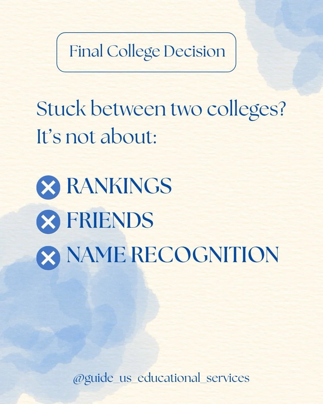 Decision time is almost here! May 1st is approaching fast, don't forget to secure your spot! #college #collegehelp #classof2026🎓