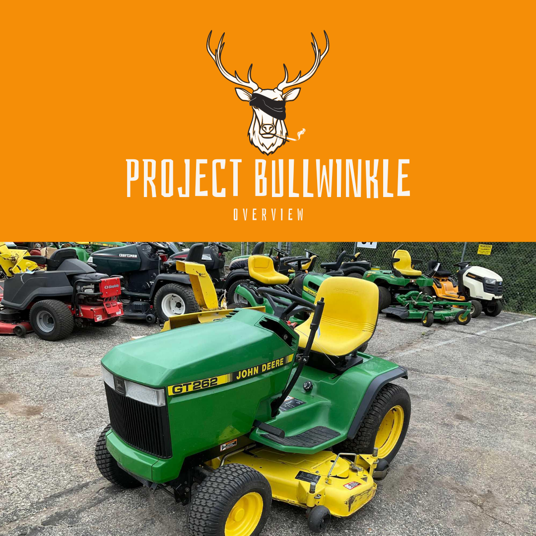 Project Bullwinkle - Overview: John Deere GT262 drifting mower build